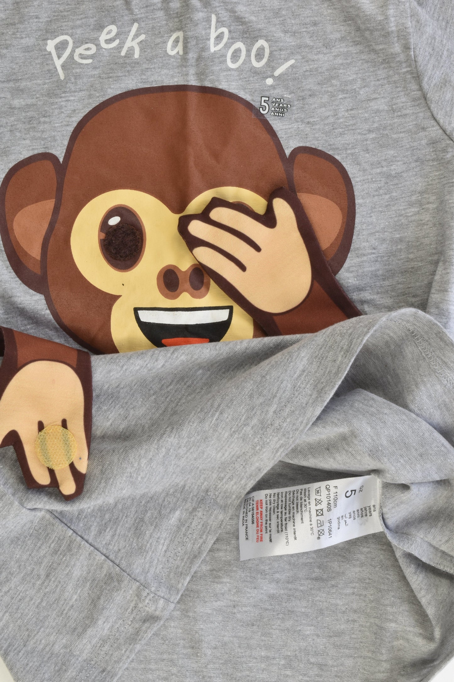 NEW Emoji Size 5 (110 cm) Monkey T-shirt