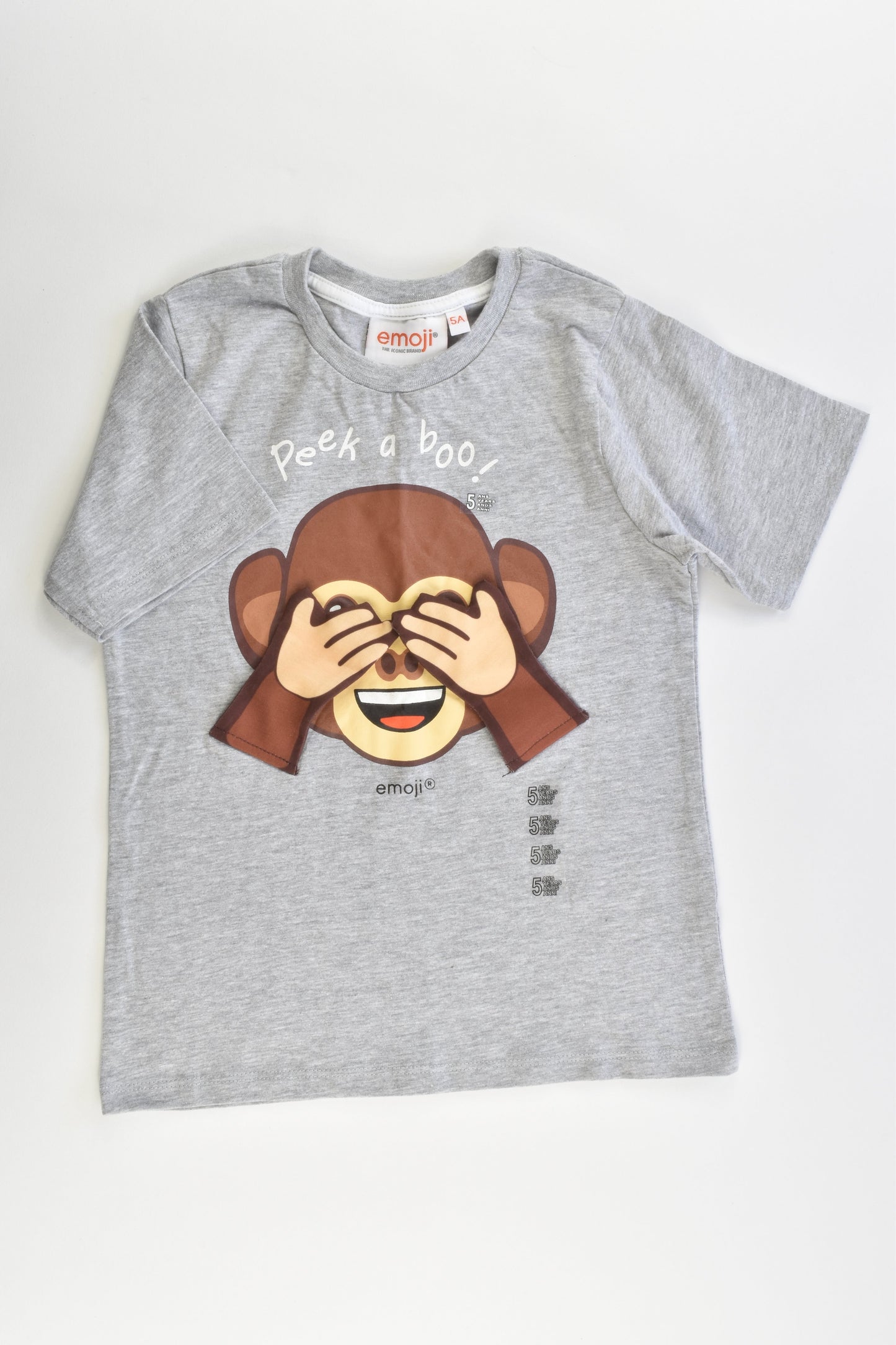 NEW Emoji Size 5 (110 cm) Monkey T-shirt