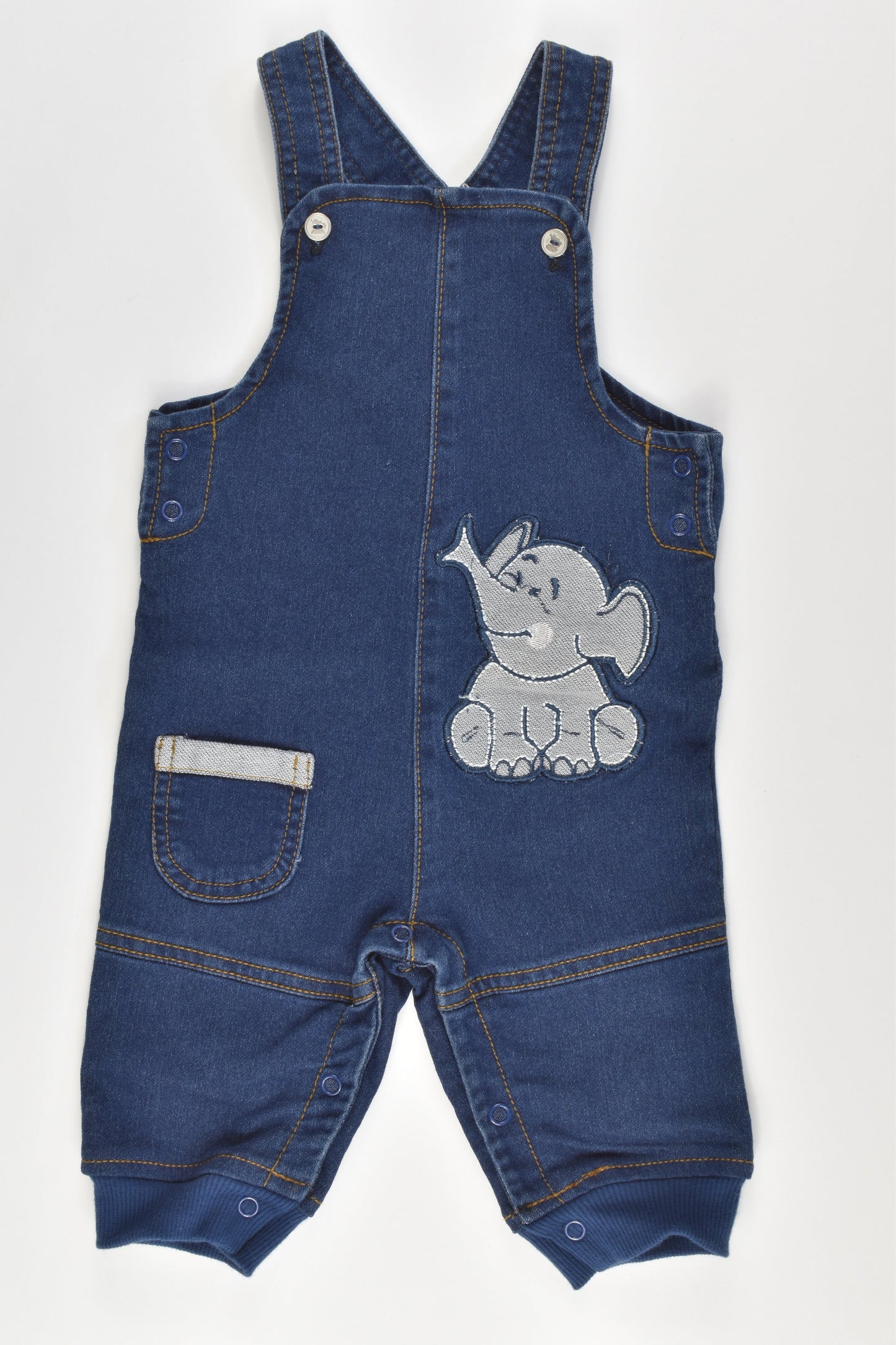 NEW Ergee Size 00 (4-6 months, 68 cm) Denim Overalls