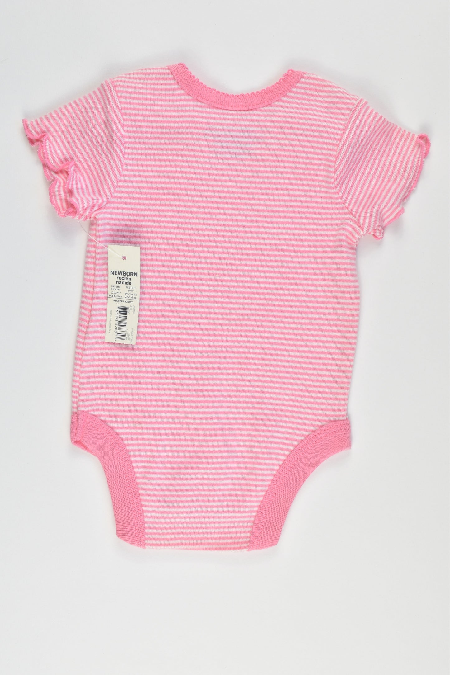 NEW Faded Glory Size 00000-0000 Organic Cotton Bodysuit