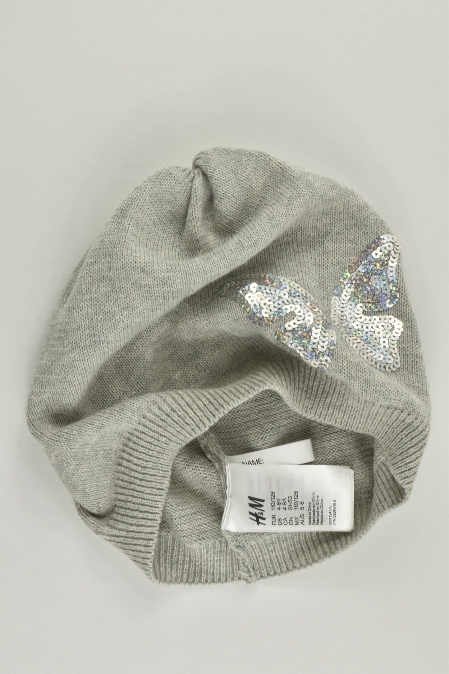 NEW H&M Size 5-8 (110/128 cm) Butterfly Beanie