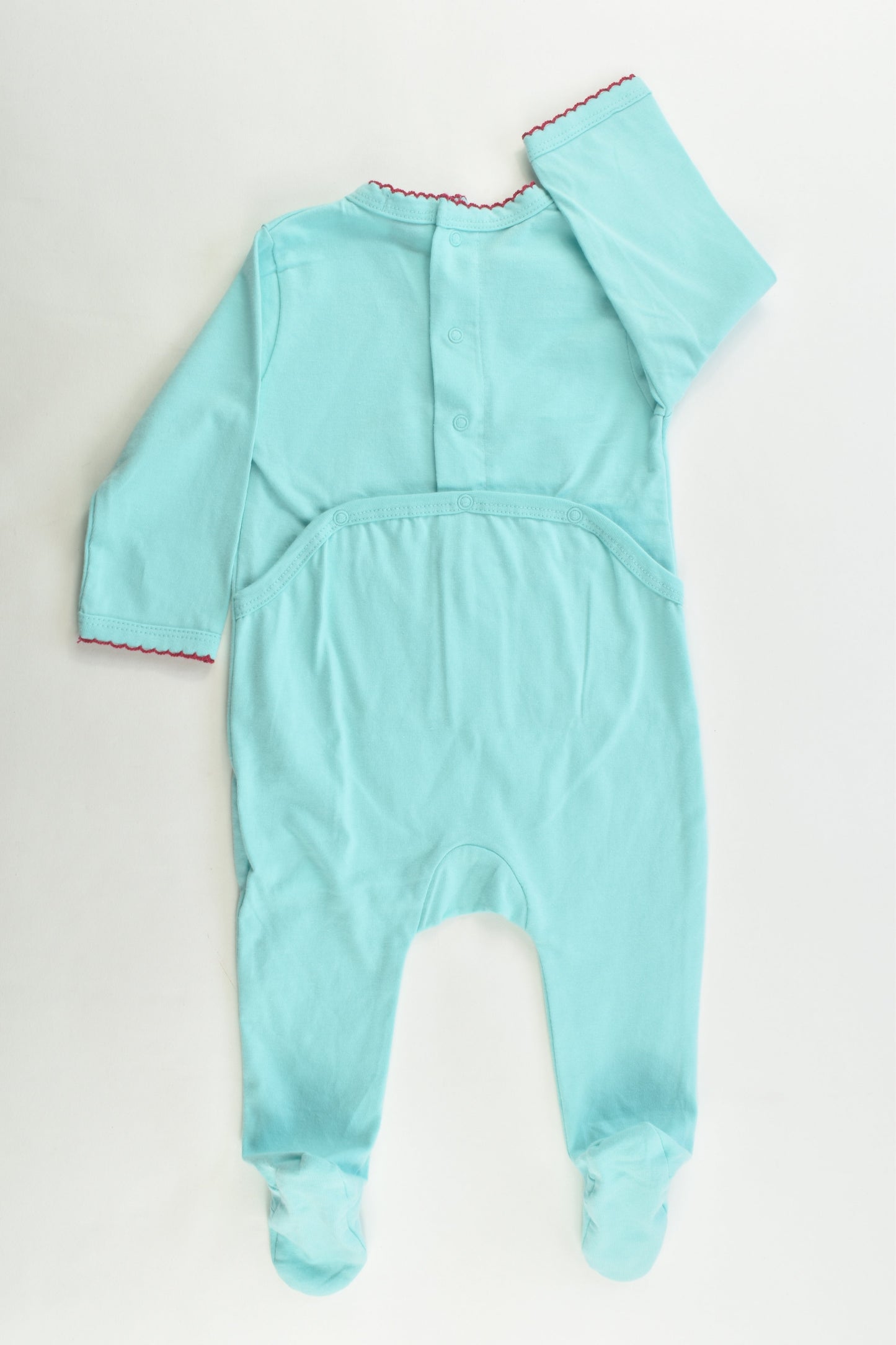 NEW Kiabi (France) Size 00 (6 months, 63-69 cm) Footed Strawberry Romper