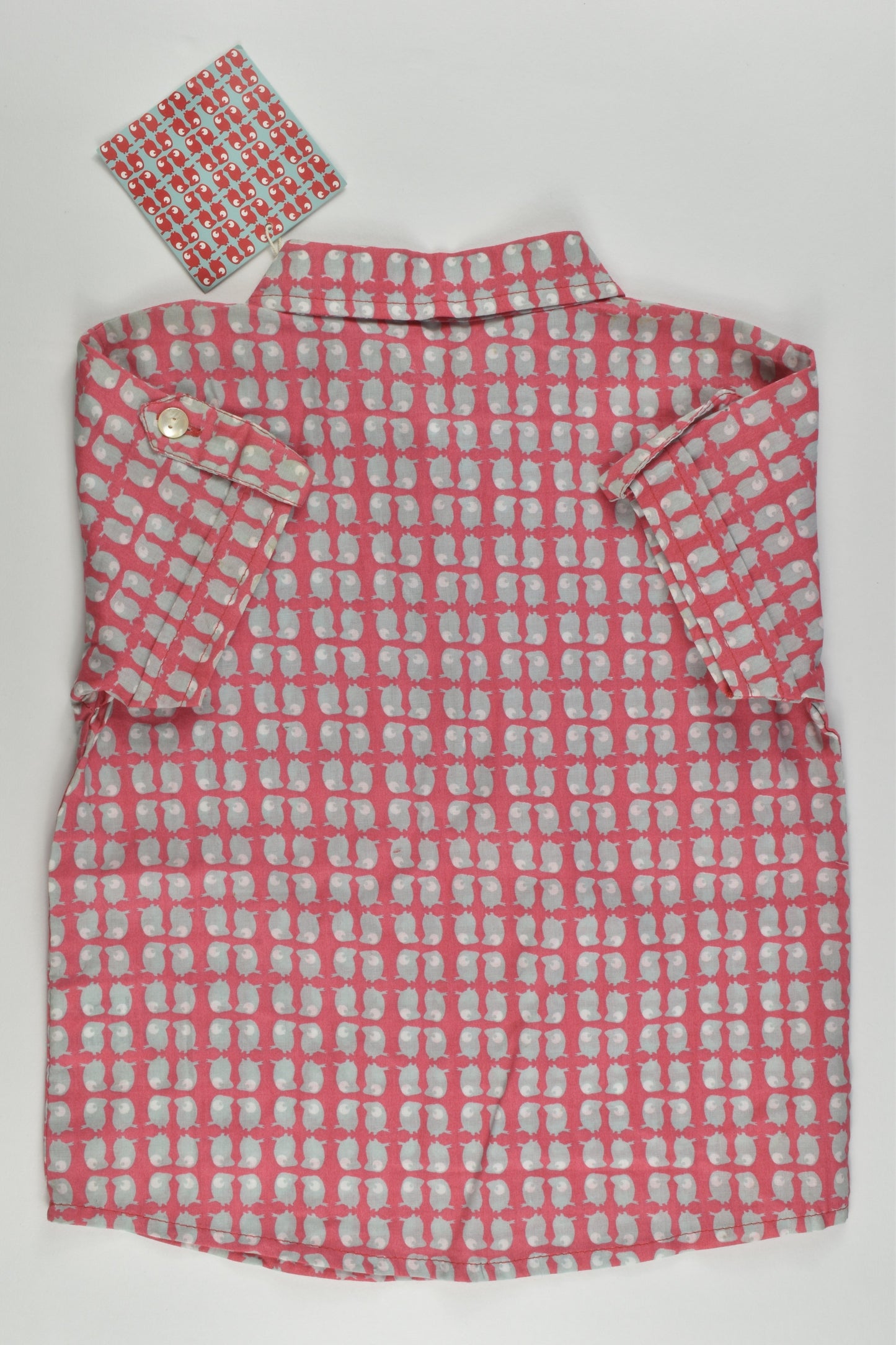 NEW La Queue Du Chat (France) Size 3 Organic and Fair Trade Collared Shirt