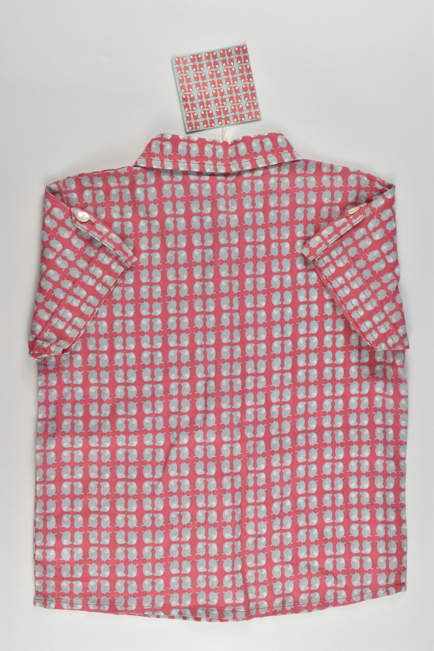 NEW La Queue Du Chat (France) Size 5 Organic and Fair Trade Collared Shirt