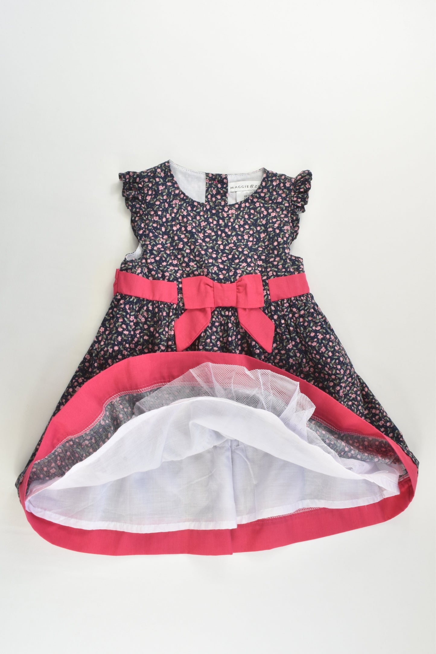 NEW Maggie & Zoe Size 1 (12-18 months, 86 cm) Lined Floral Dress