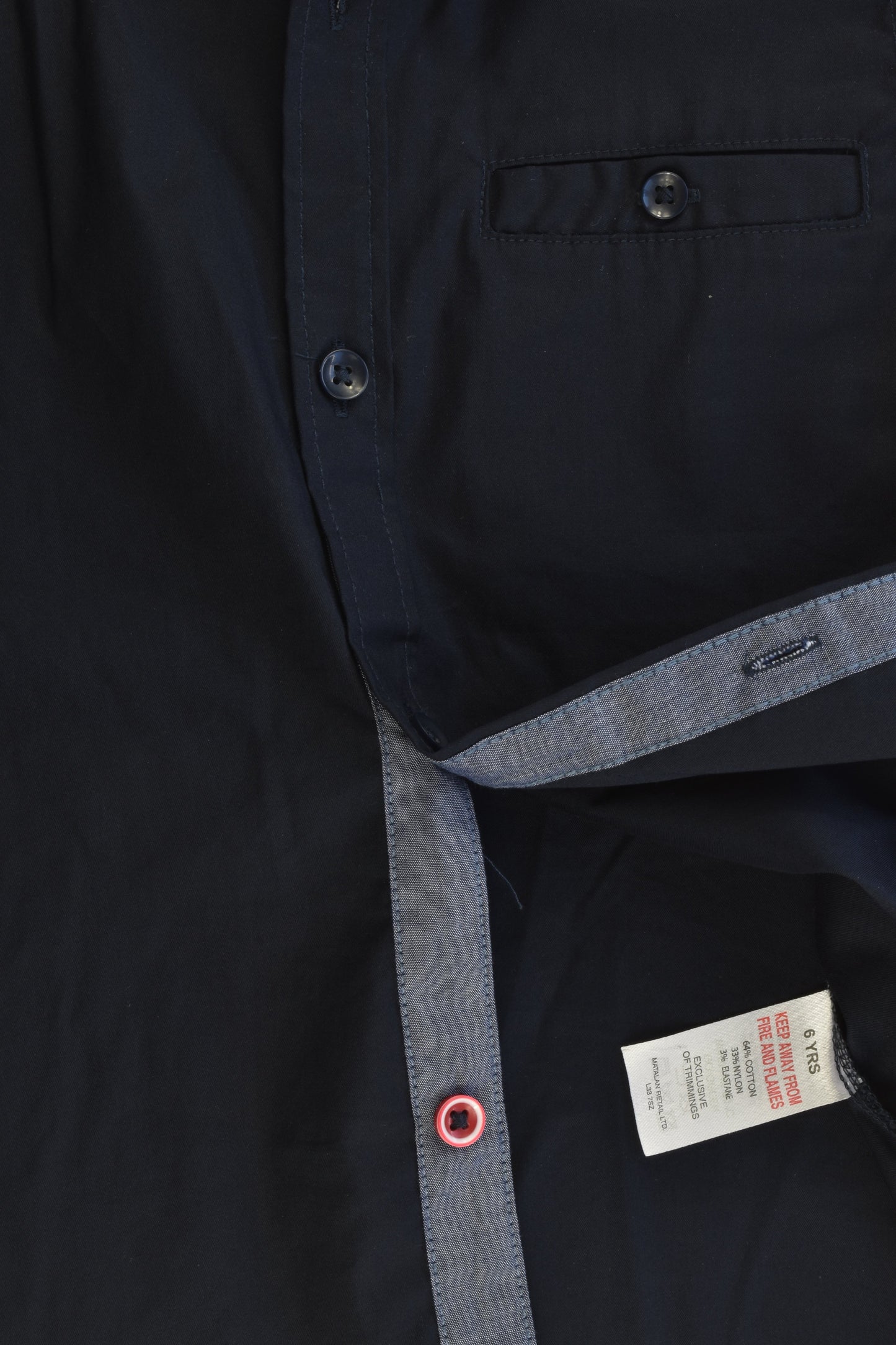 NEW Matalan Size 6 Collared Stretchy Shirt