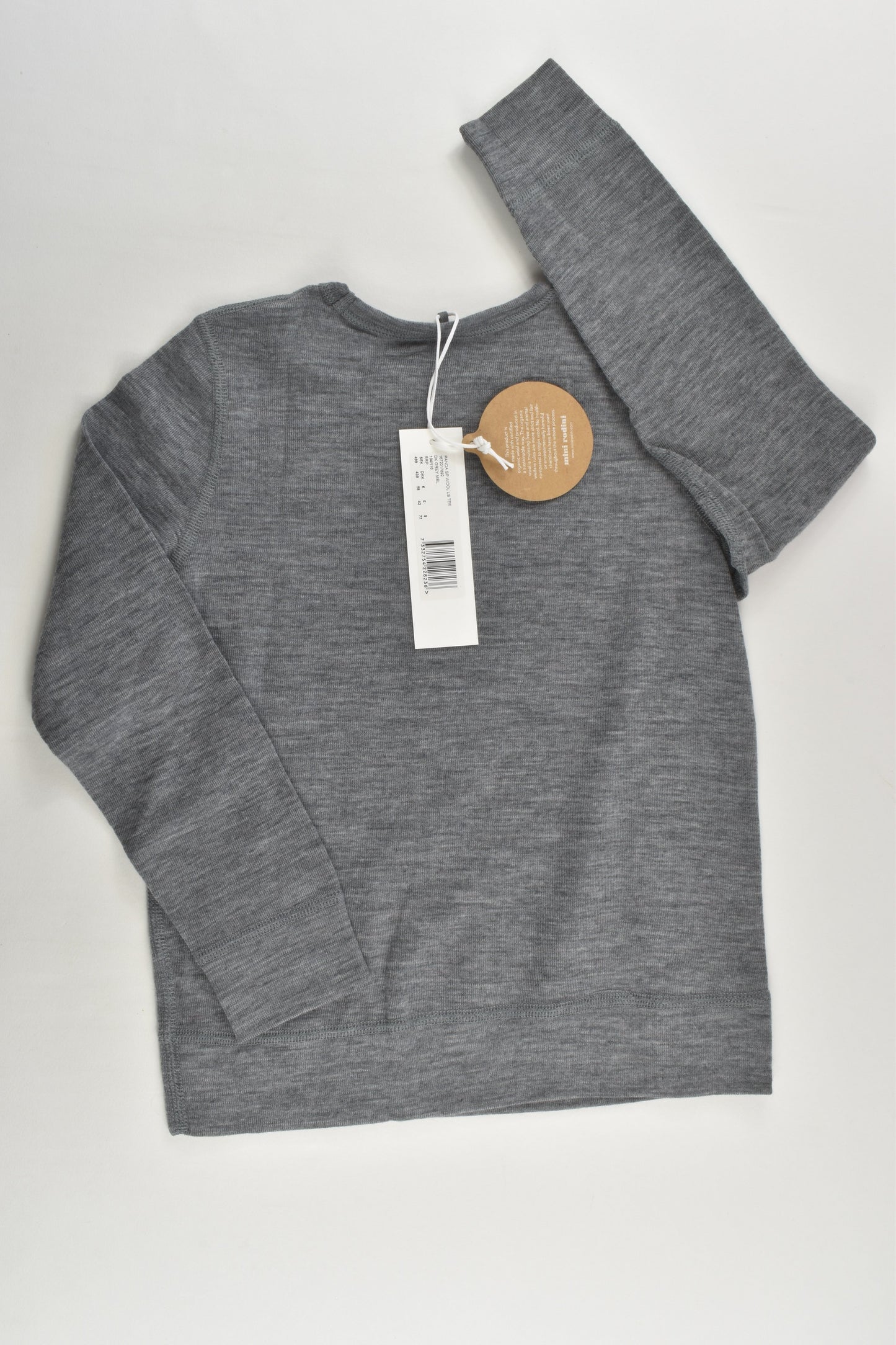 NEW Mini Rodini Size 4-5 (104/110 cm) Panda Merino Wool Top