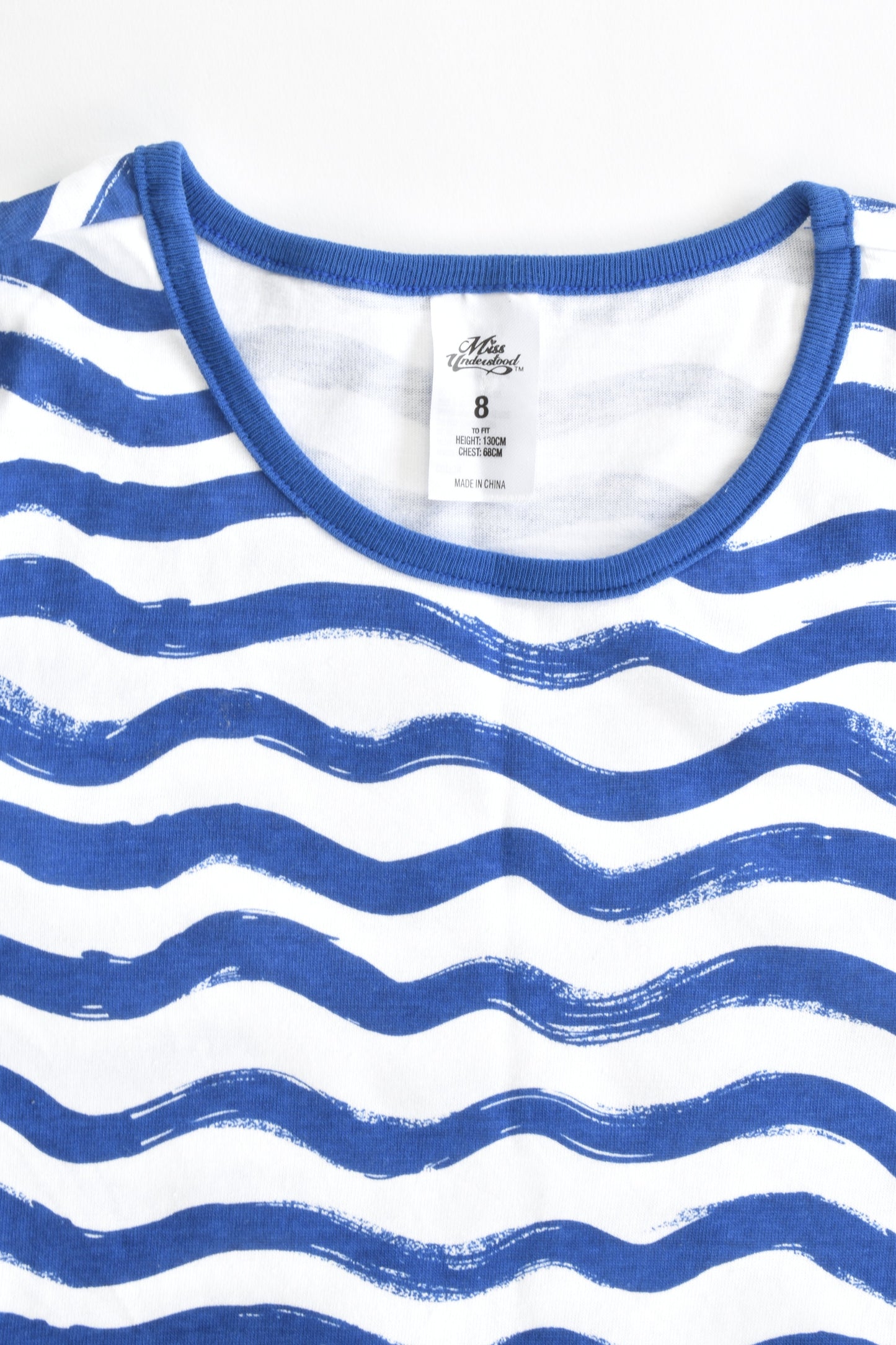 NEW Miss Understoop Size 8 Long T-shirt
