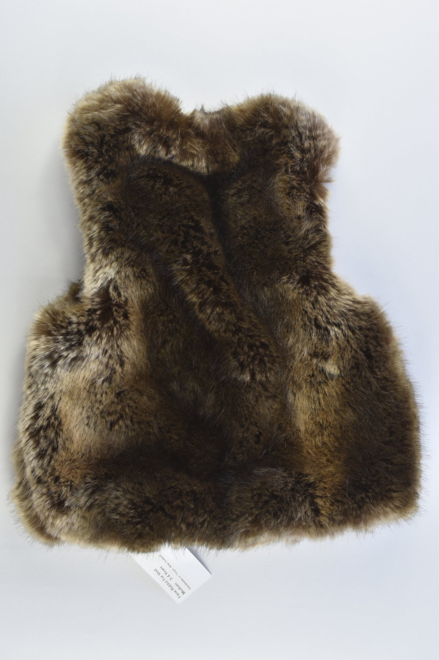 NEW Monarch (New Zealand) Size 3-4 years Faux Rabbit Fur Vest