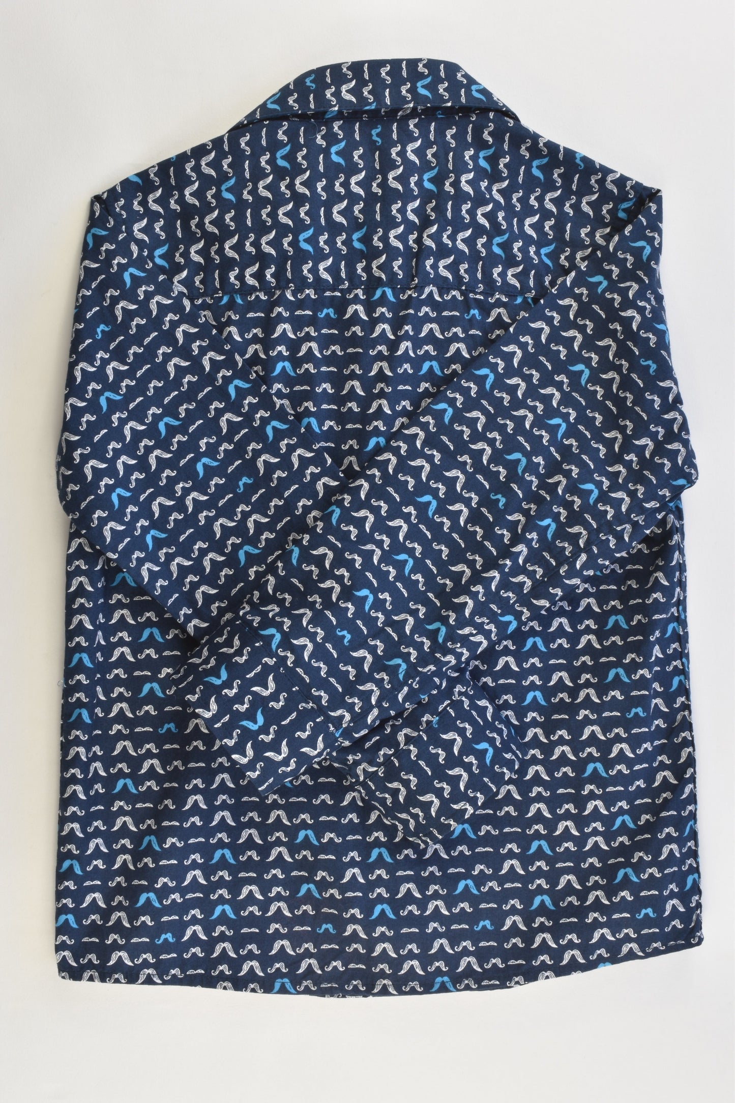 NEW Next Size 3-4 Mustaches Collared Shirt