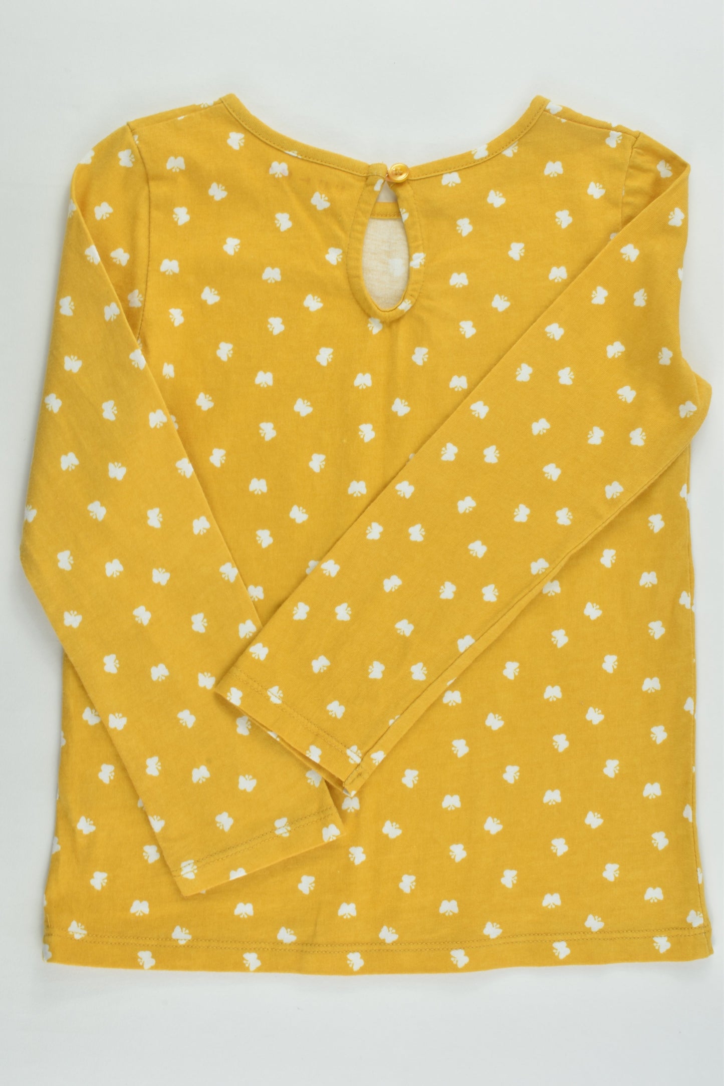NEW Nutmeg Size 5-6 Mustard Butterflies Top