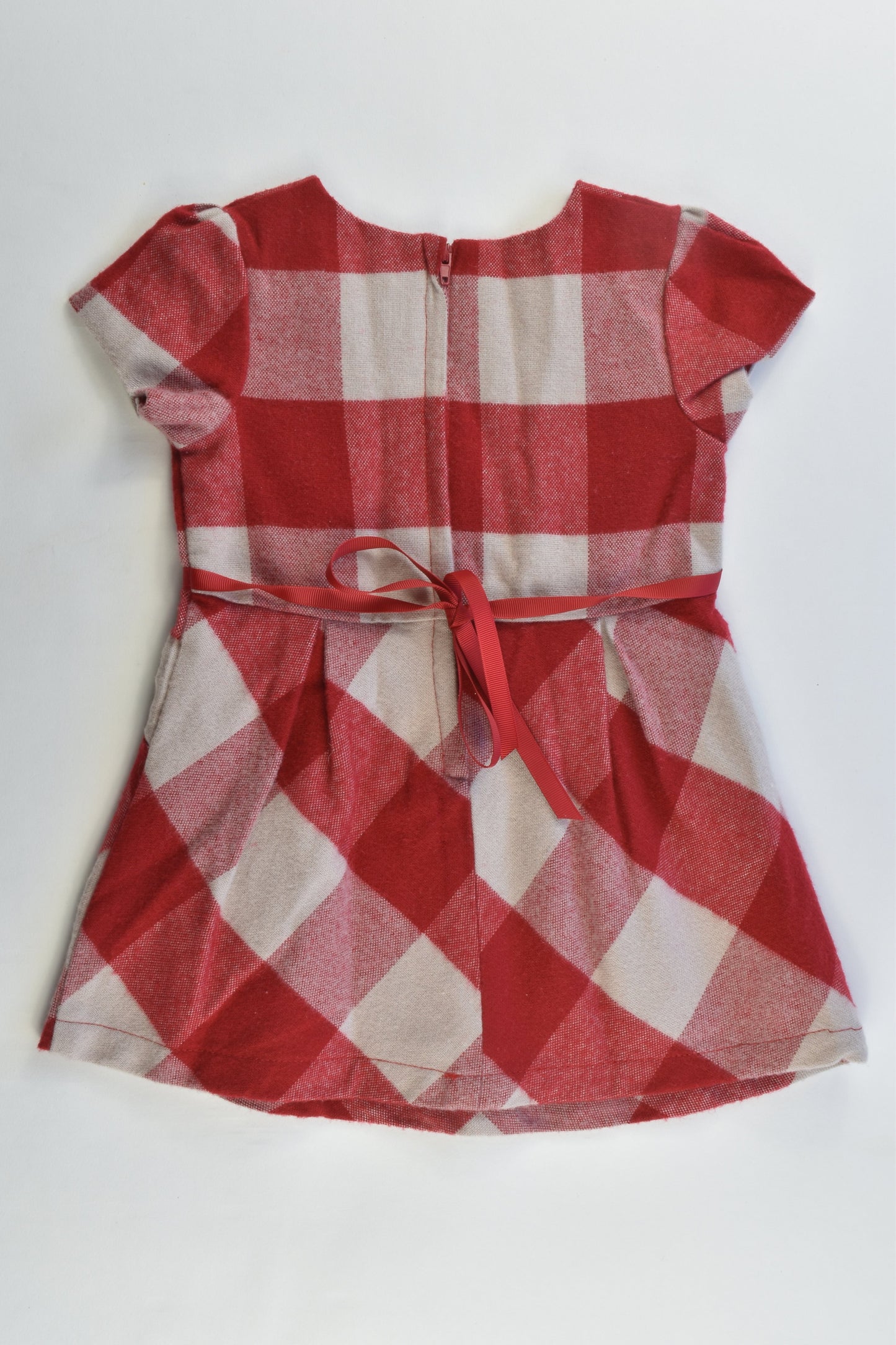 NEW Origami Size 0 Lined Checked Winter Dress