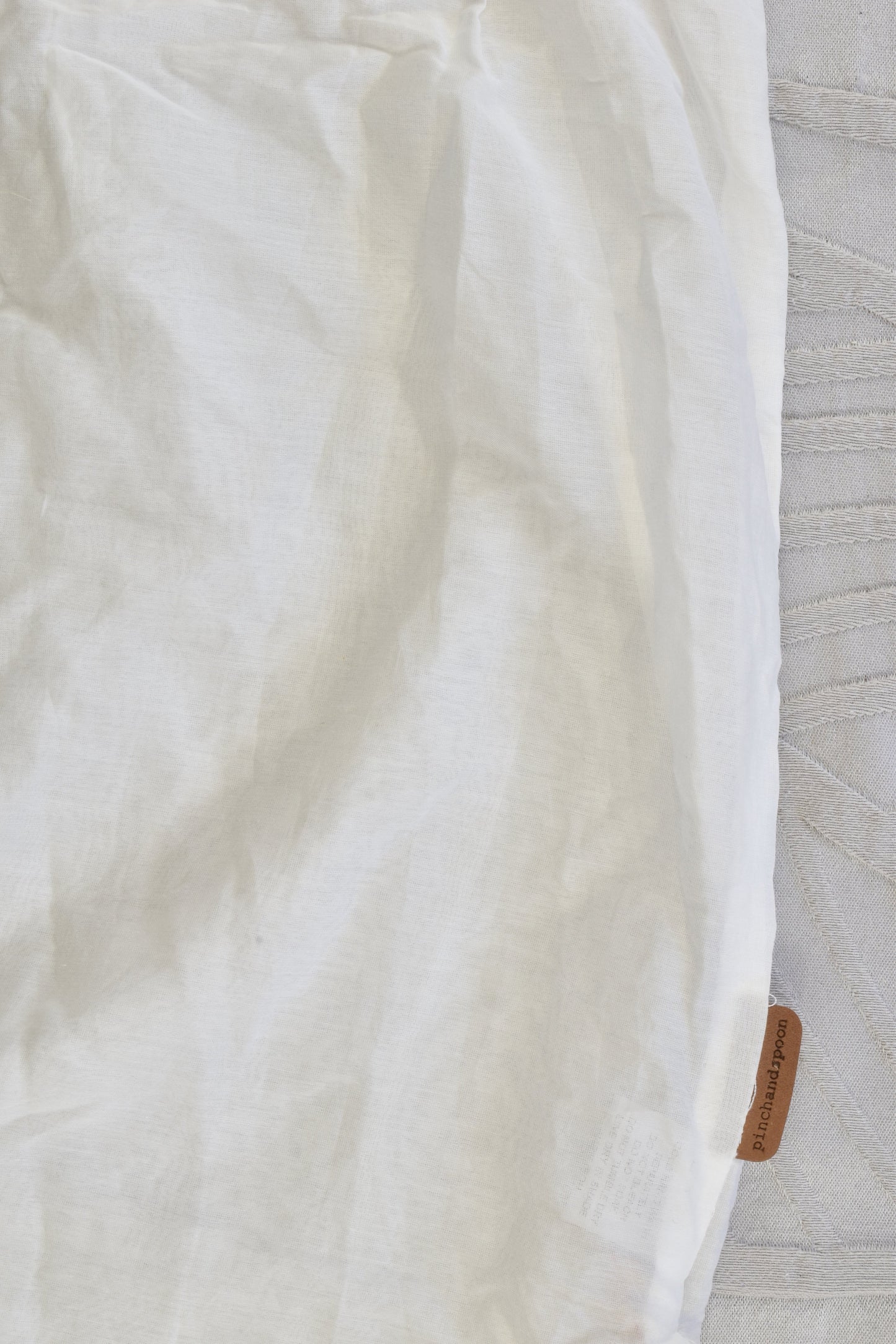 NEW Pinch and Spoon Four Button Silk/Cotton Dress Nude