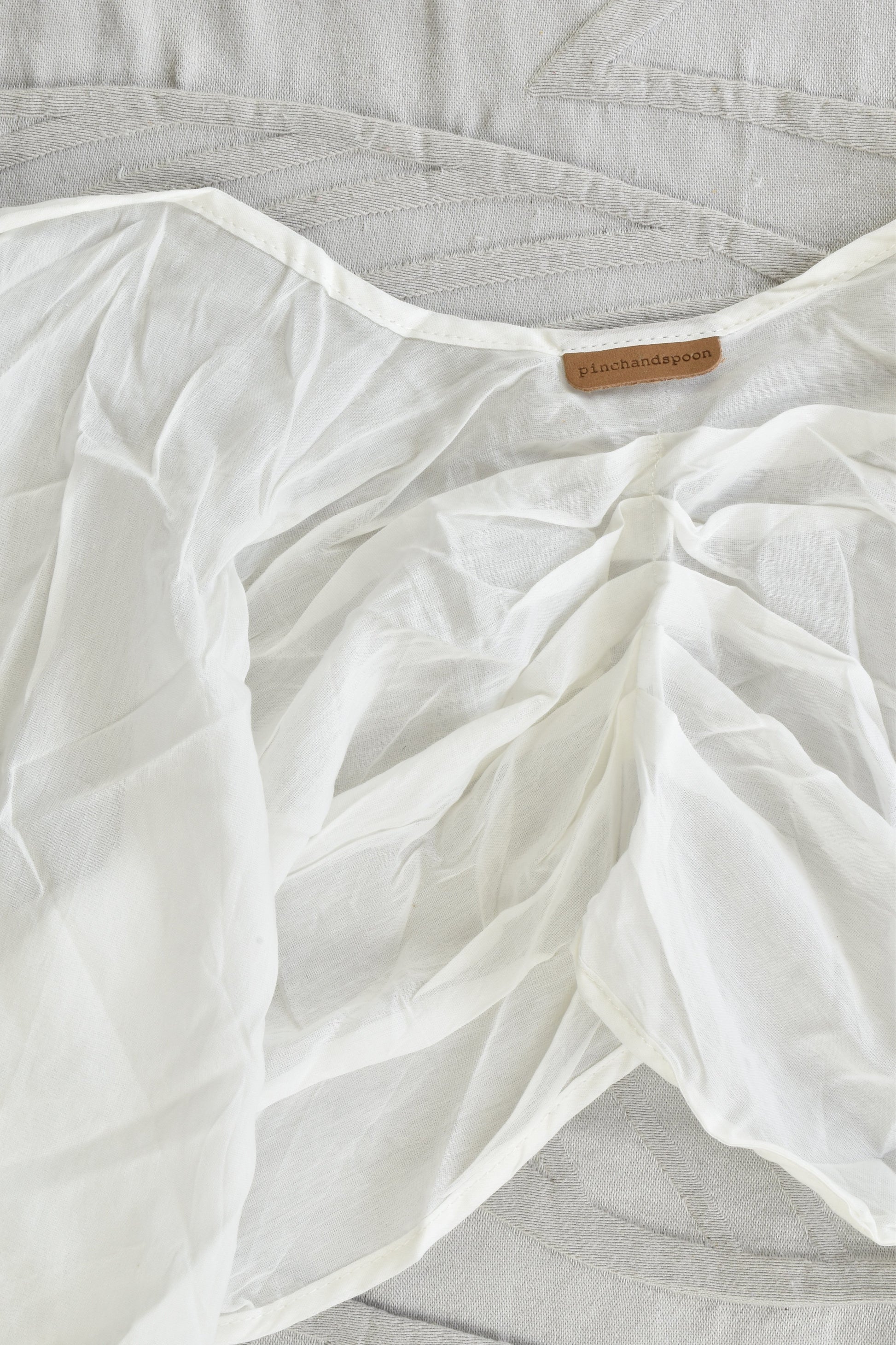 NEW Pinch and Spoon Silk/Cotton Bolero Nude