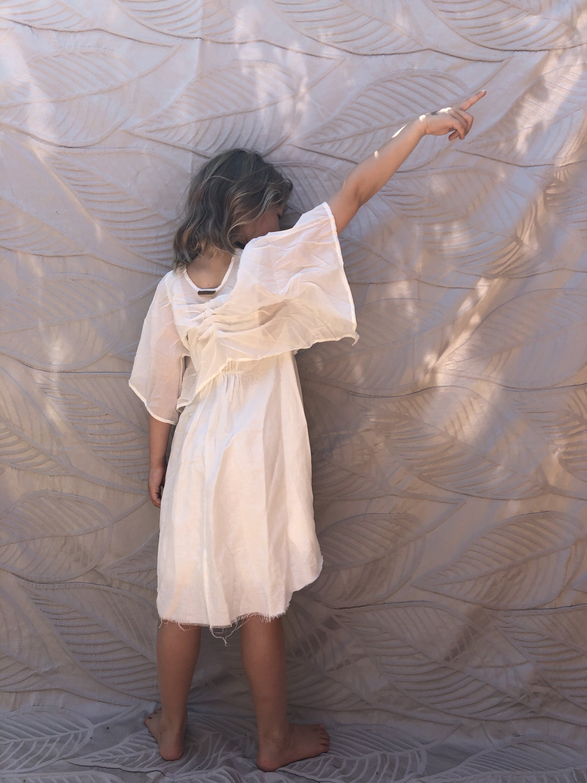 NEW Pinch and Spoon Silk/Cotton Bolero Nude