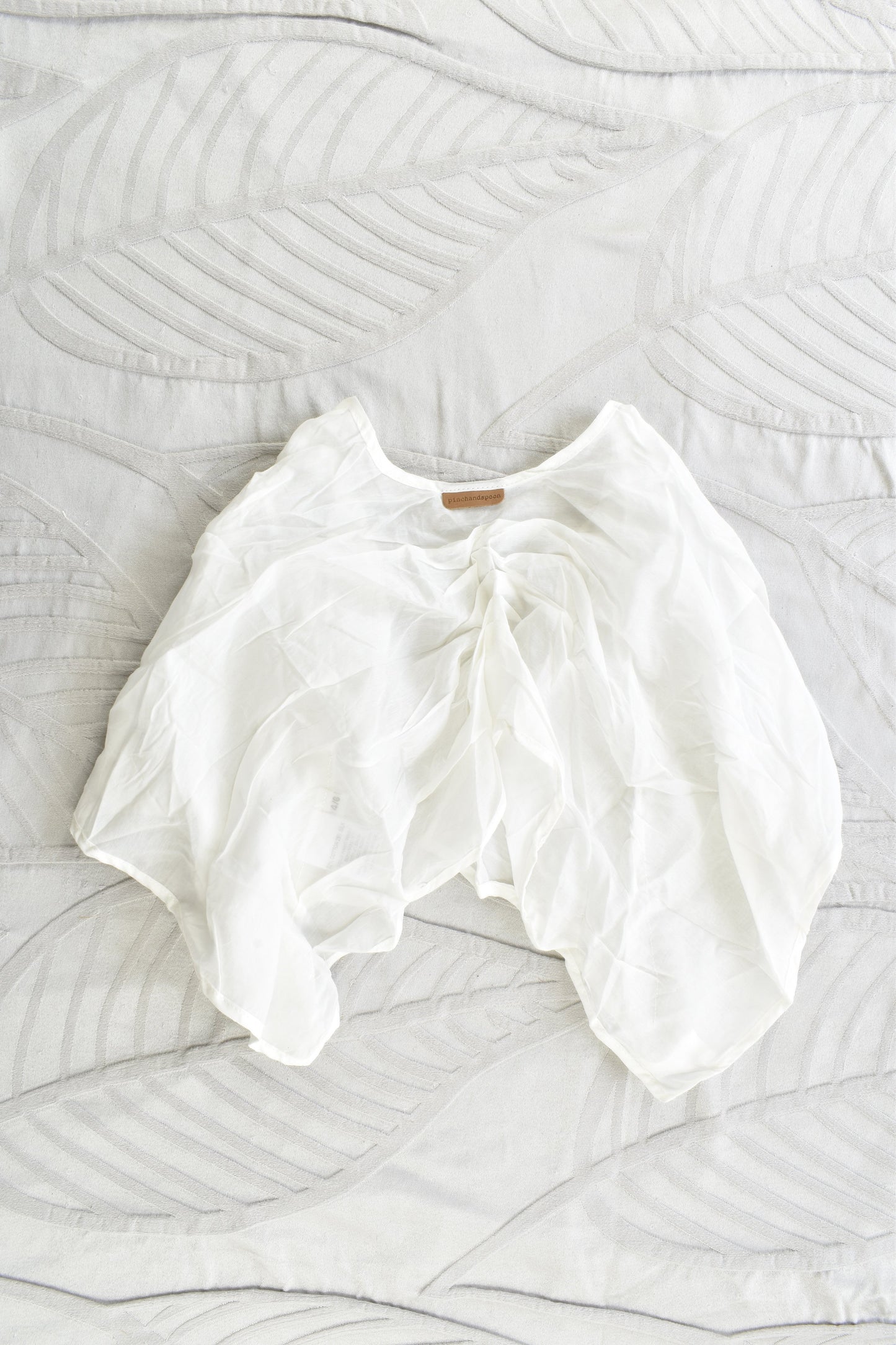 NEW Pinch and Spoon Silk/Cotton Bolero Nude