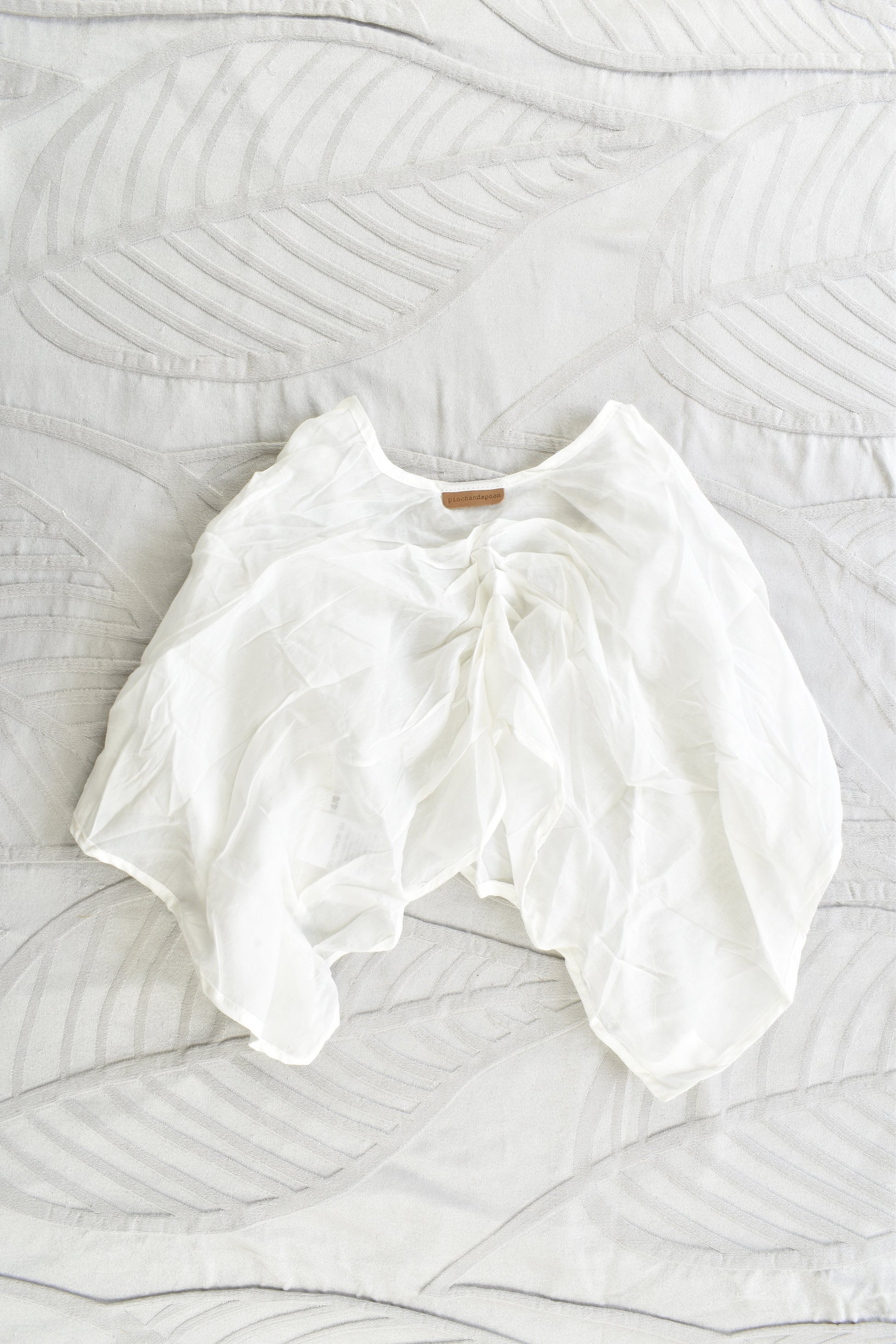 NEW Pinch and Spoon Silk/Cotton Bolero Nude
