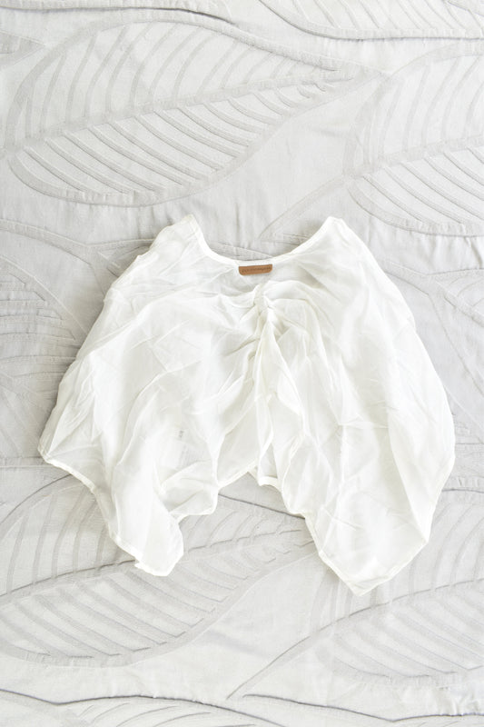 NEW Pinch and Spoon Silk/Cotton Bolero Nude