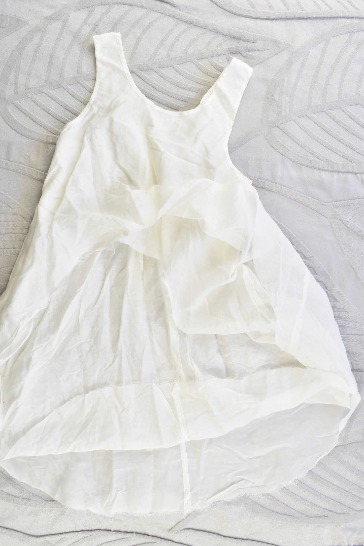 NEW Pinch and Spoon Silk/Cotton Livvy Long Back Top Nude