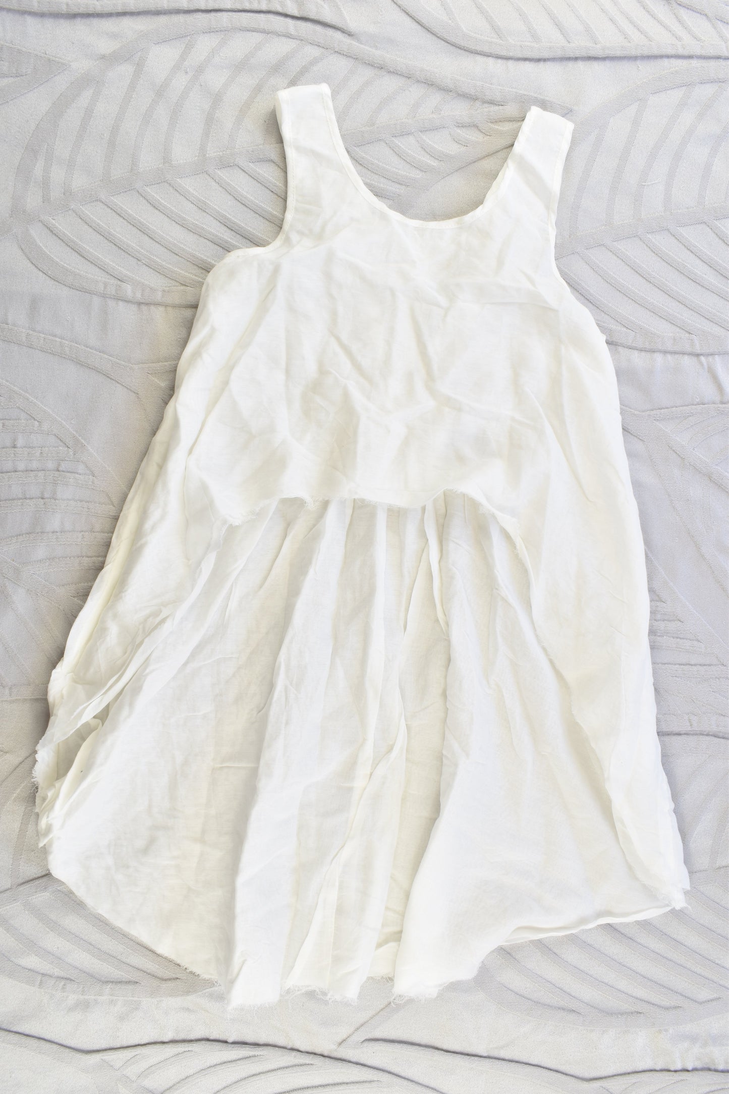NEW Pinch and Spoon Silk/Cotton Livvy Long Back Top Nude