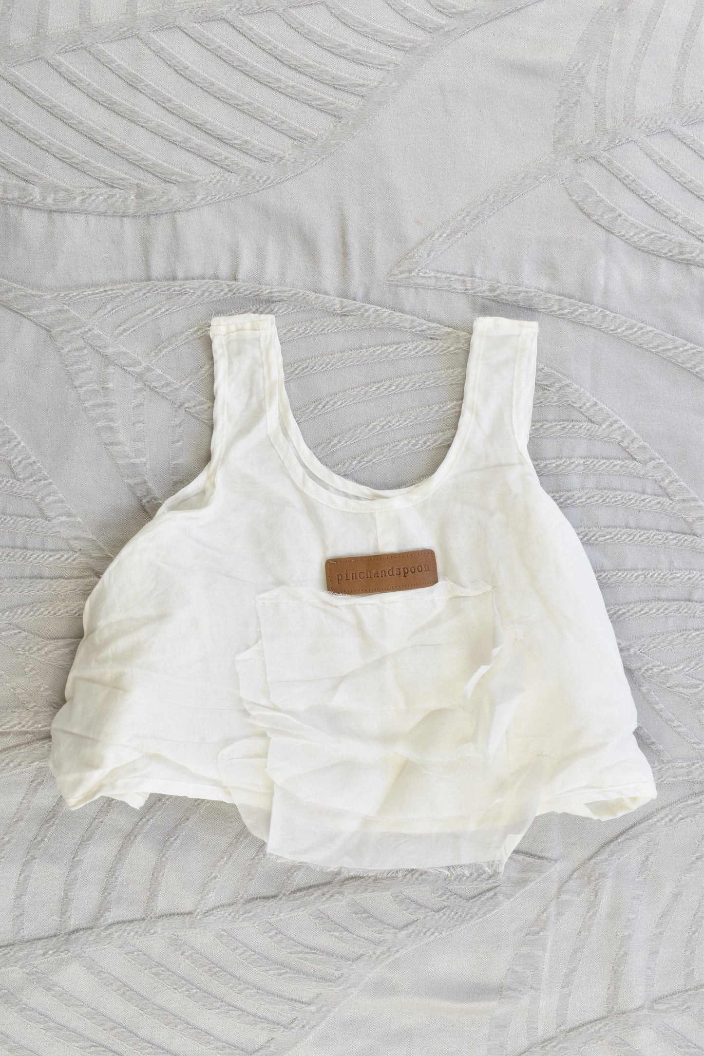NEW Pinch and Spoon Silk/Cotton Minna Ra-Ra Top Nude