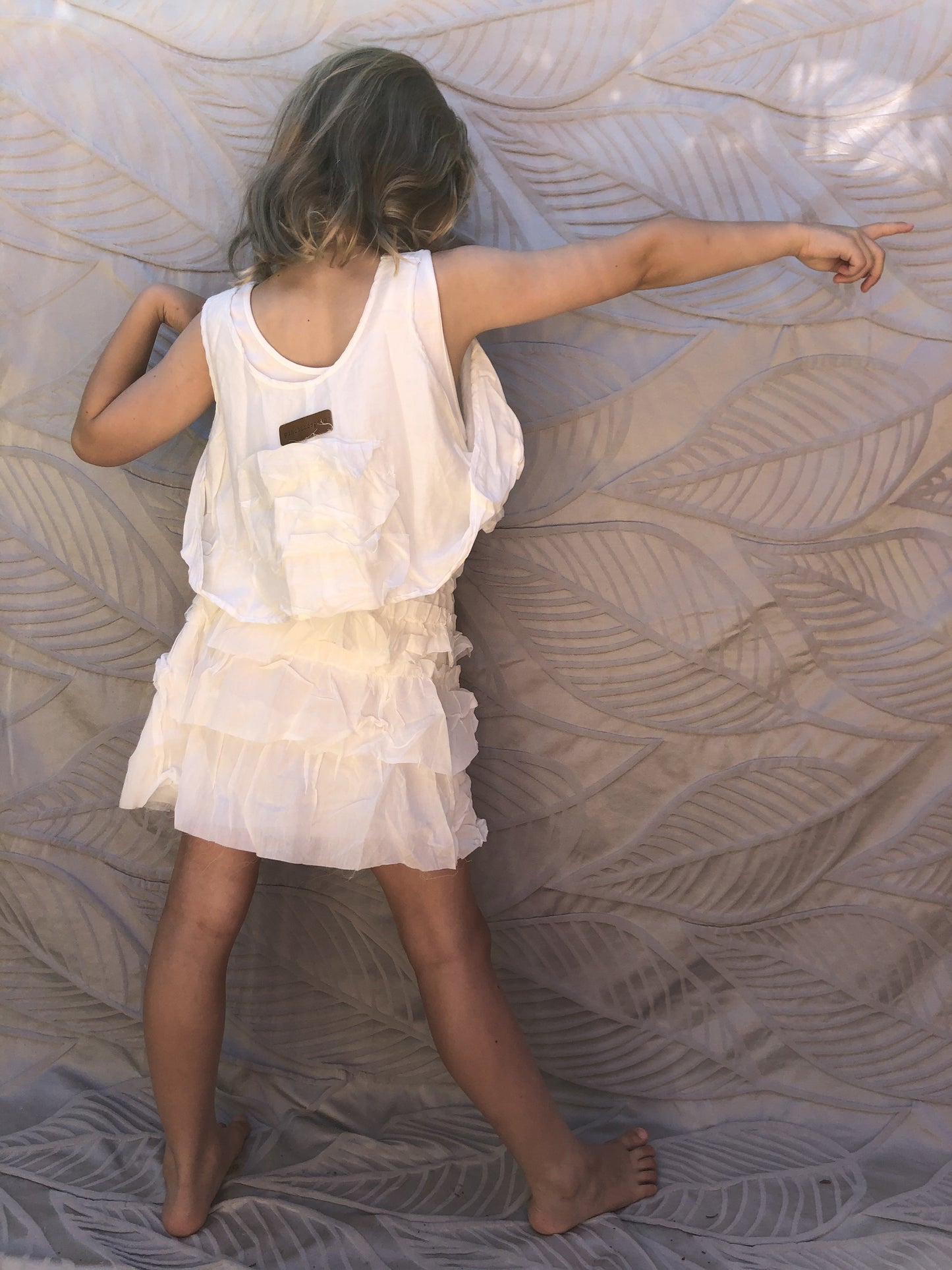 NEW Pinch and Spoon Silk/Cotton Minna Ra-Ra Top Nude
