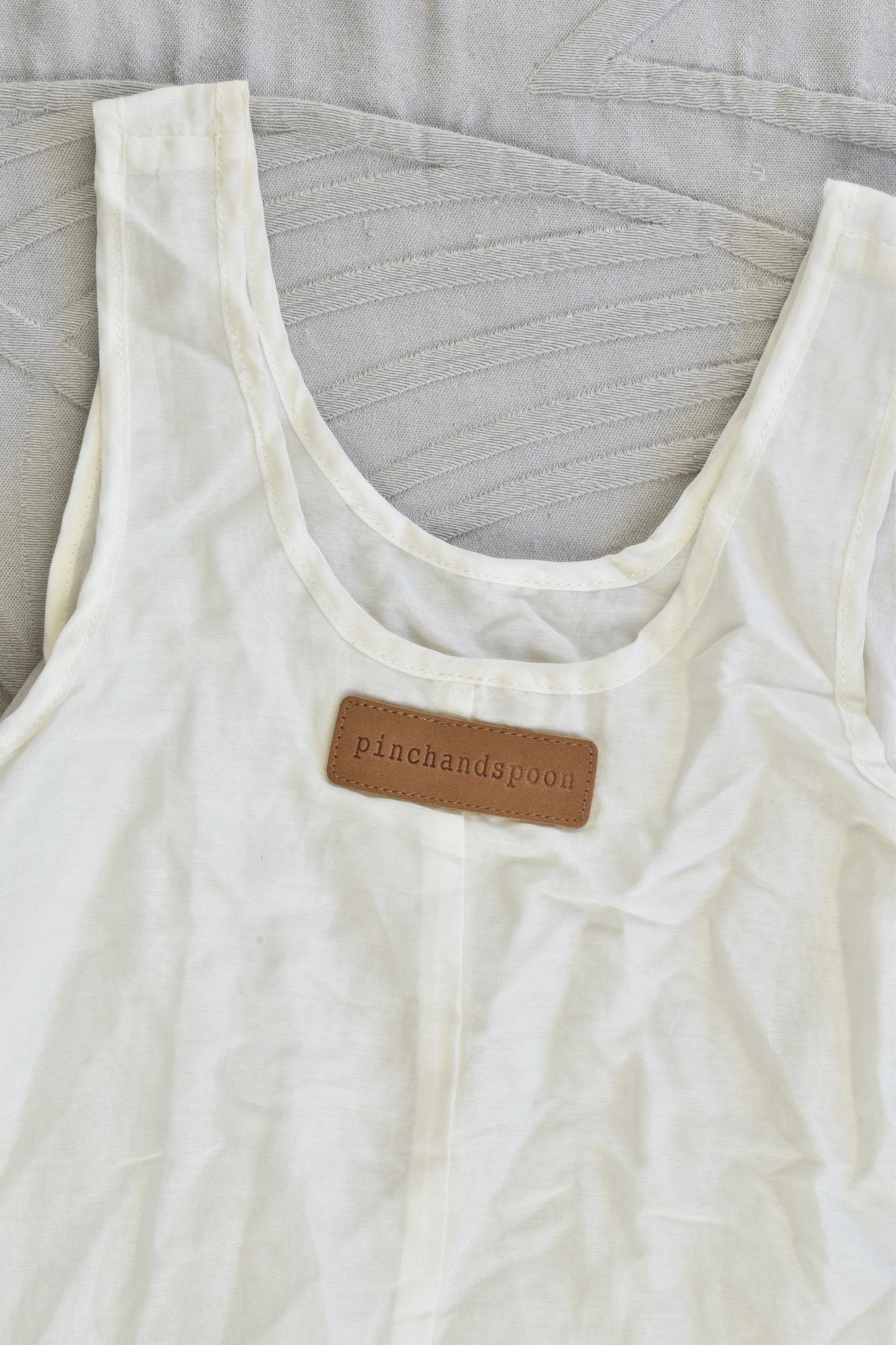 NEW Pinch and Spoon Silk/Cotton Ra-Ra Back Dress Nude