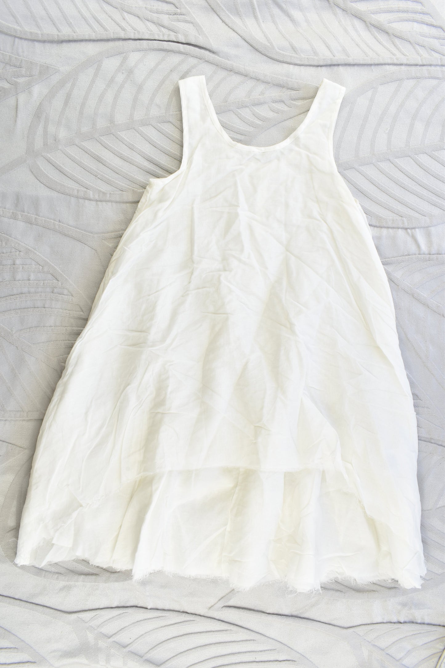 NEW Pinch and Spoon Silk/Cotton Ra-Ra Back Dress Nude