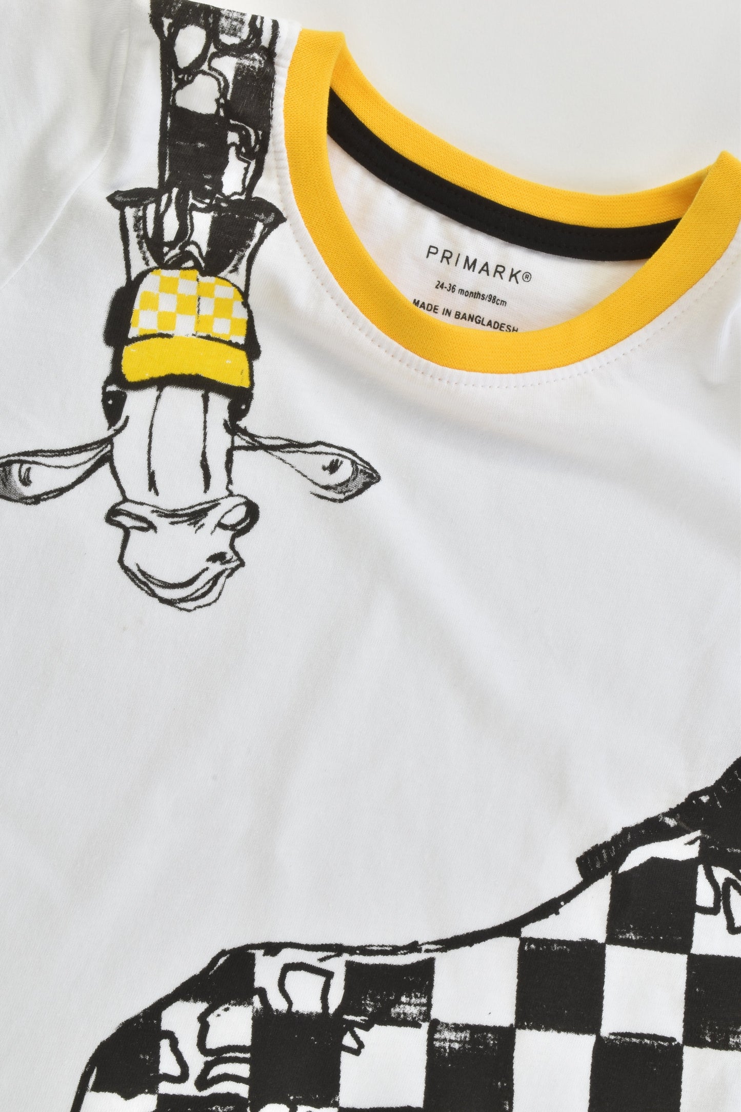NEW Primark Size 3 (24-36 months, 98 cm) Giraffe T-shirt