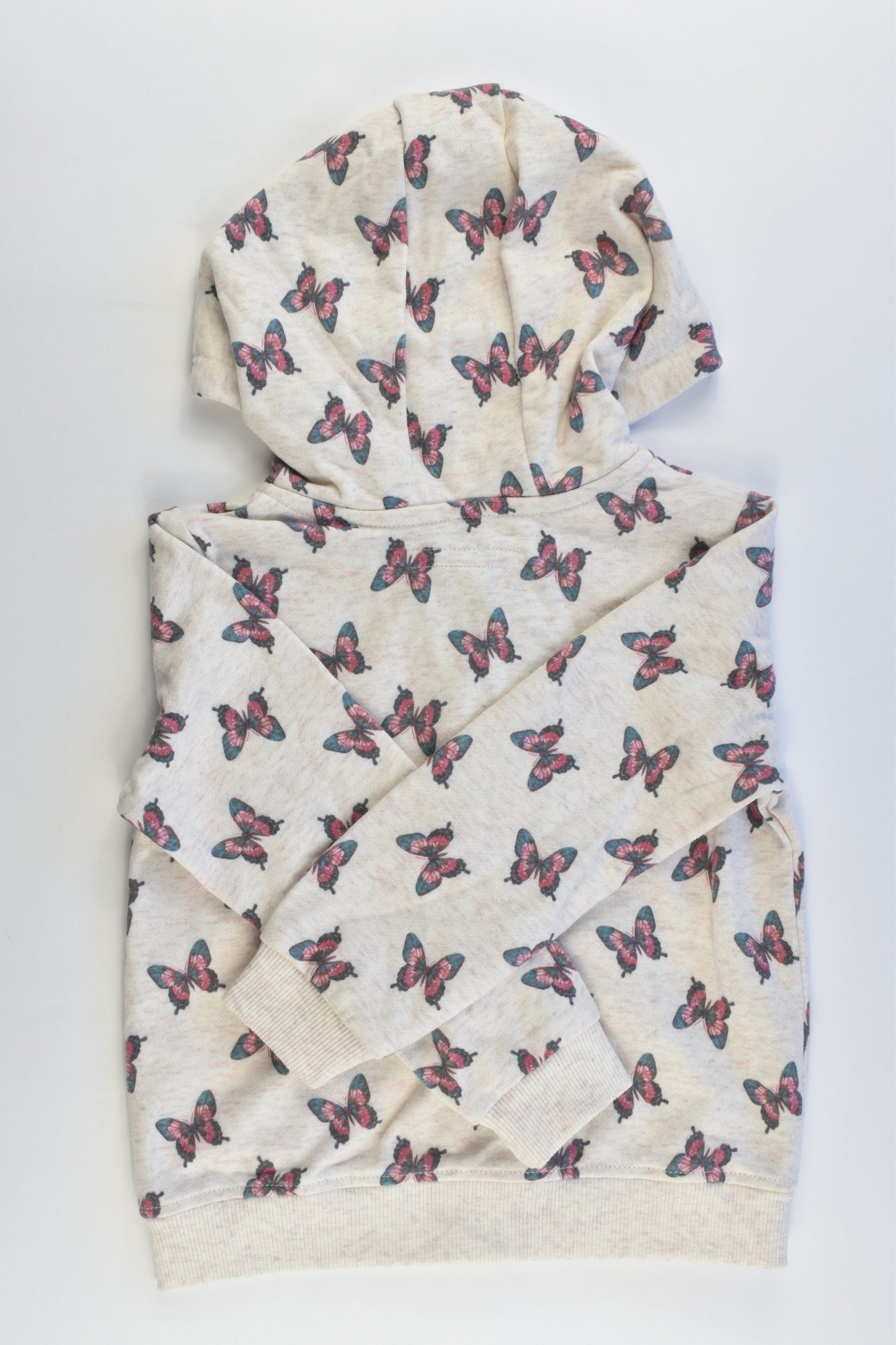 NEW Primark Size 4-5 (110 cm) Butterflies Hooded Jumper