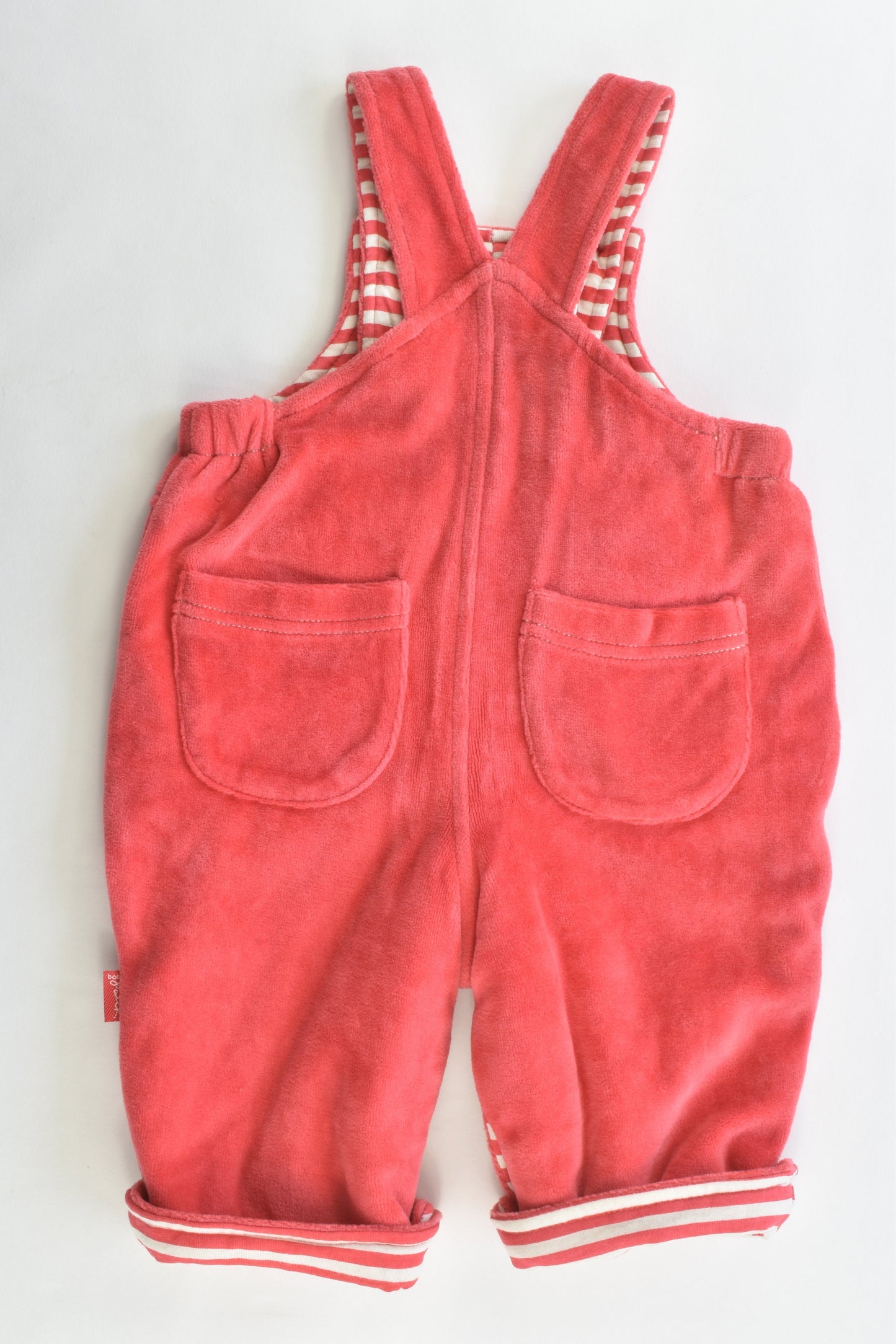 NEW Pumpkin Patch Size 0-3 months (Generous sizing) Vintage Lined Rabbit Velour Overalls