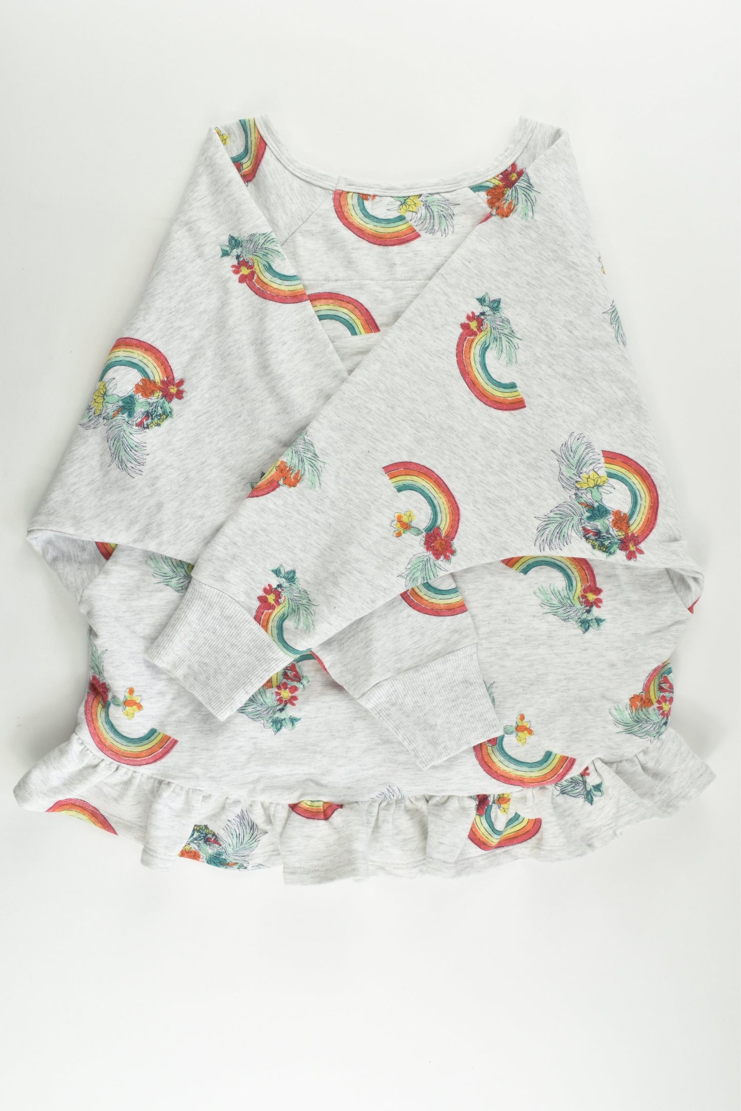 NEW Pumpkin Patch Size 10 Rainbows and Flowers Sweater