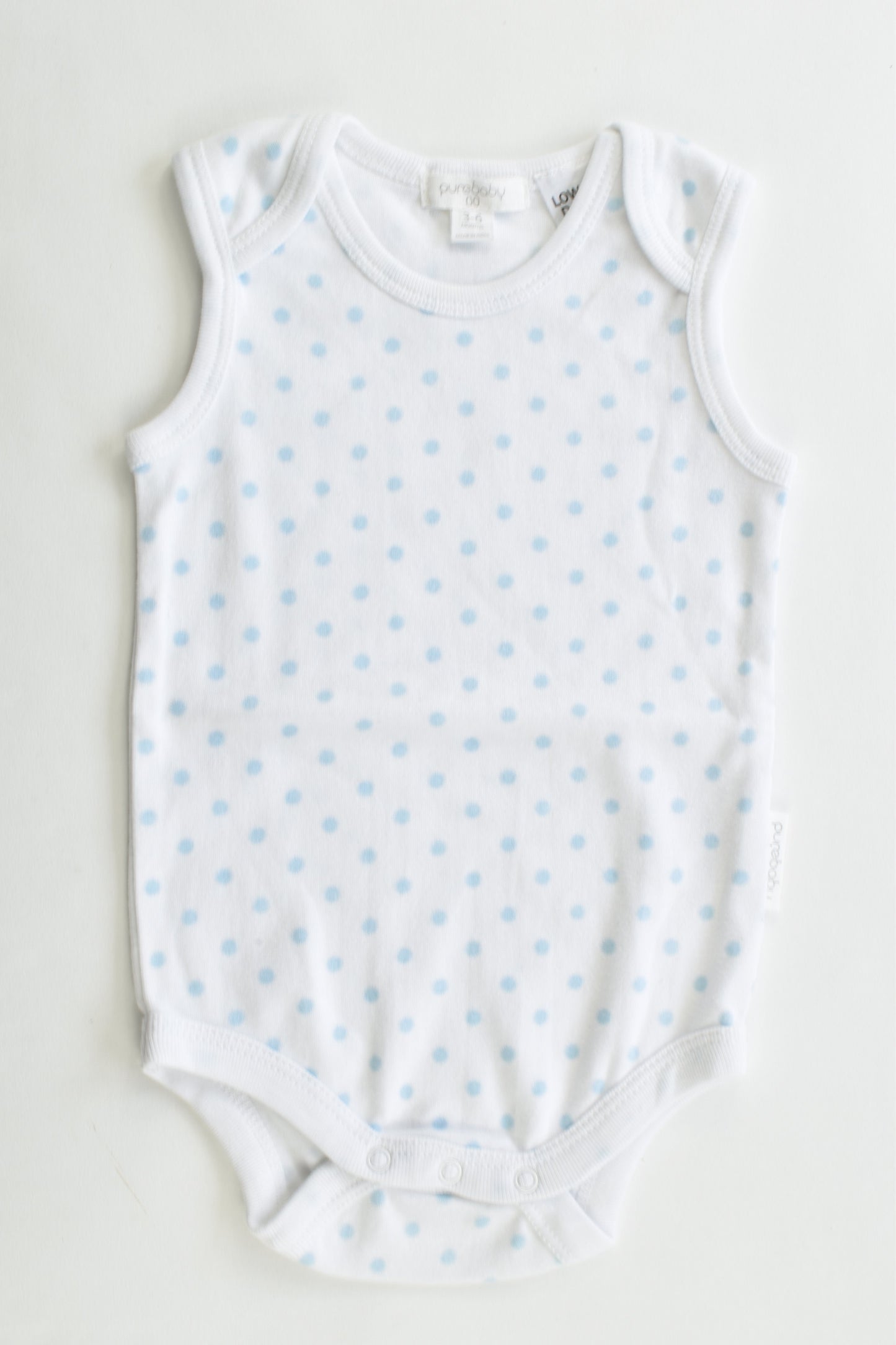 NEW Purebaby Size 00 (3-6 months) Bodysuit