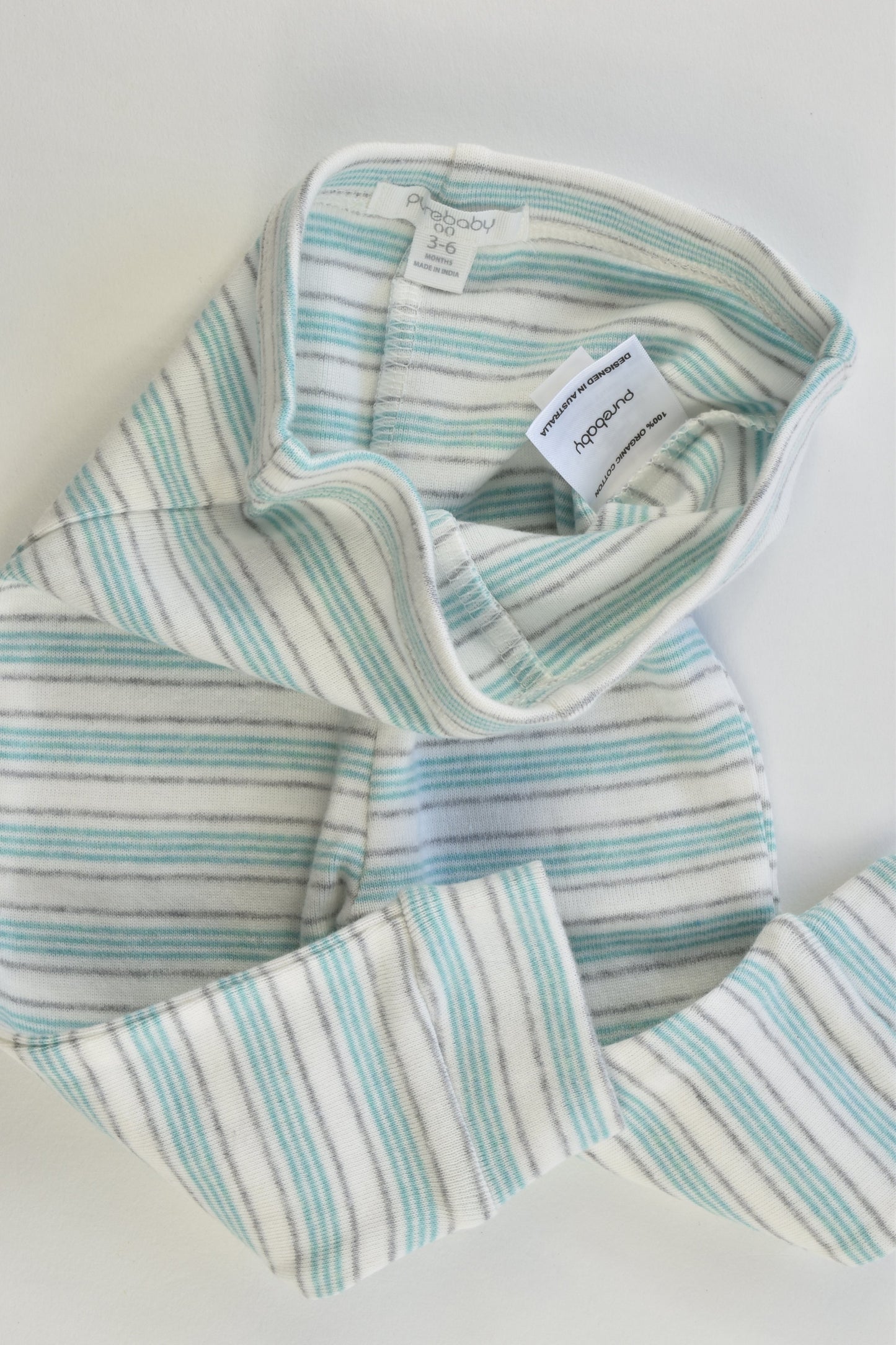 NEW Purebaby Size 00 (3-6 months) Striped Pants