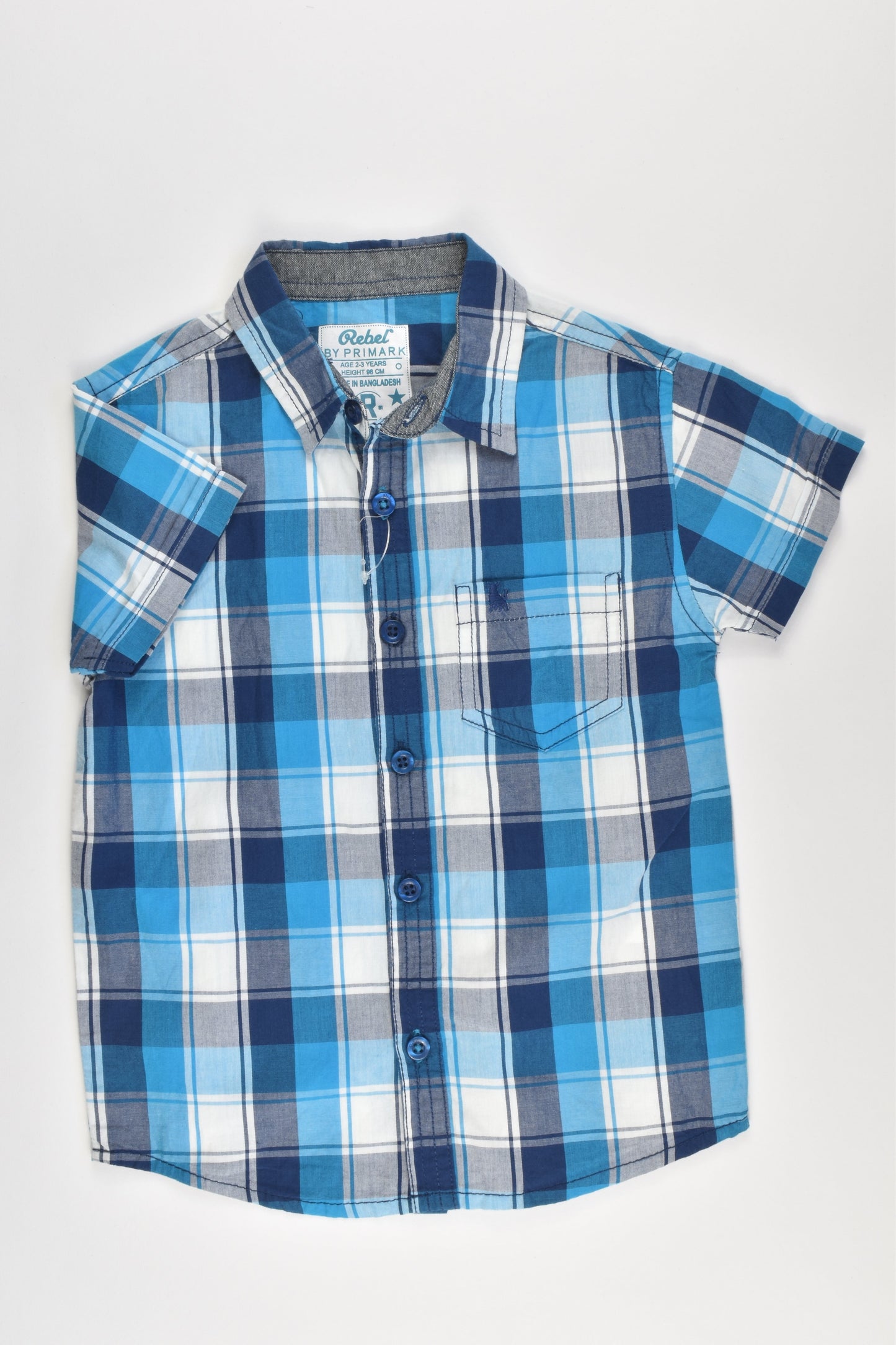 NEW Rebel by Primark Size 2-3 Collared Shirt