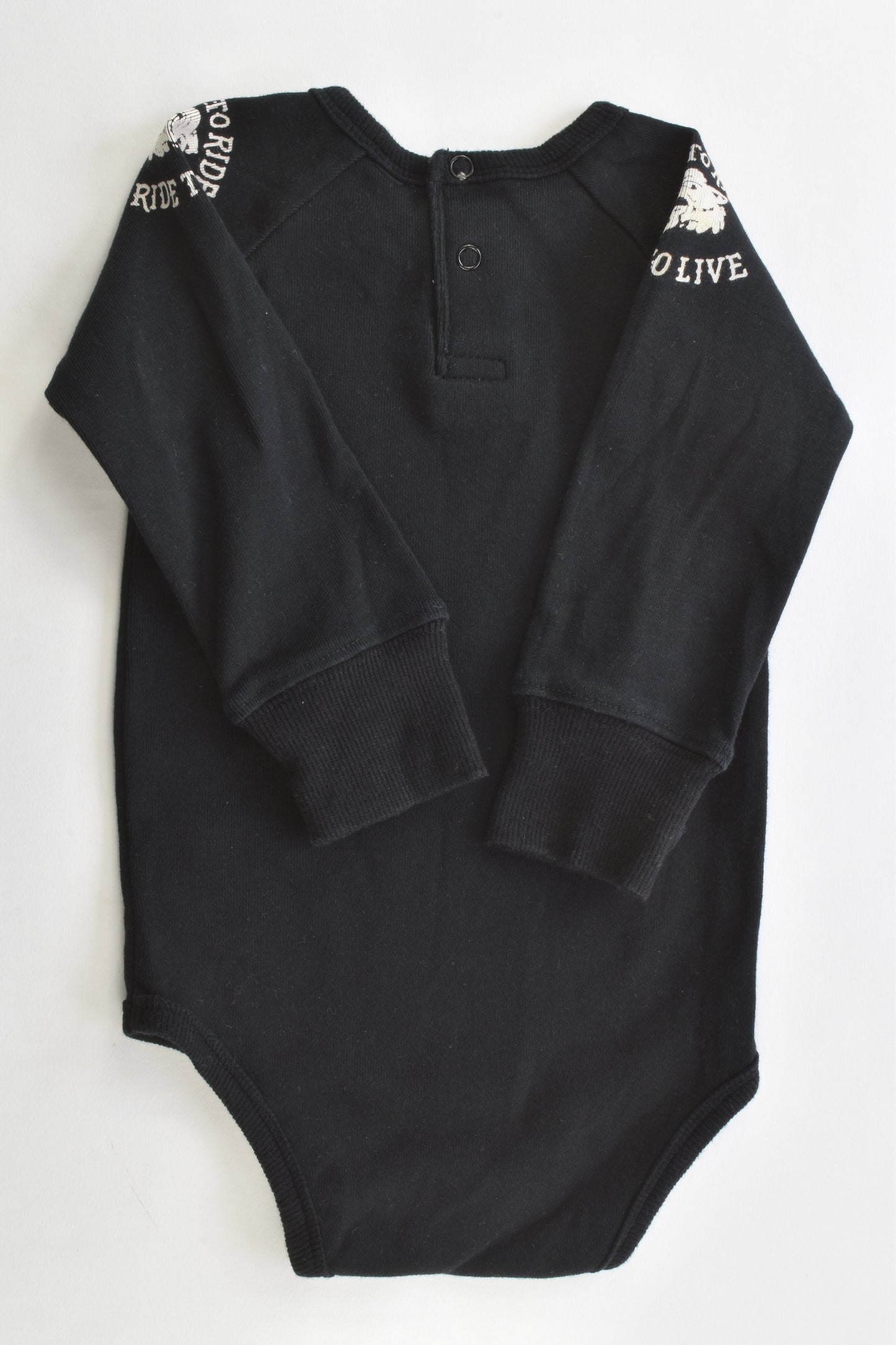 NEW Rock Your Baby Size 0 (6-12 months) Motorbike Bodysuit