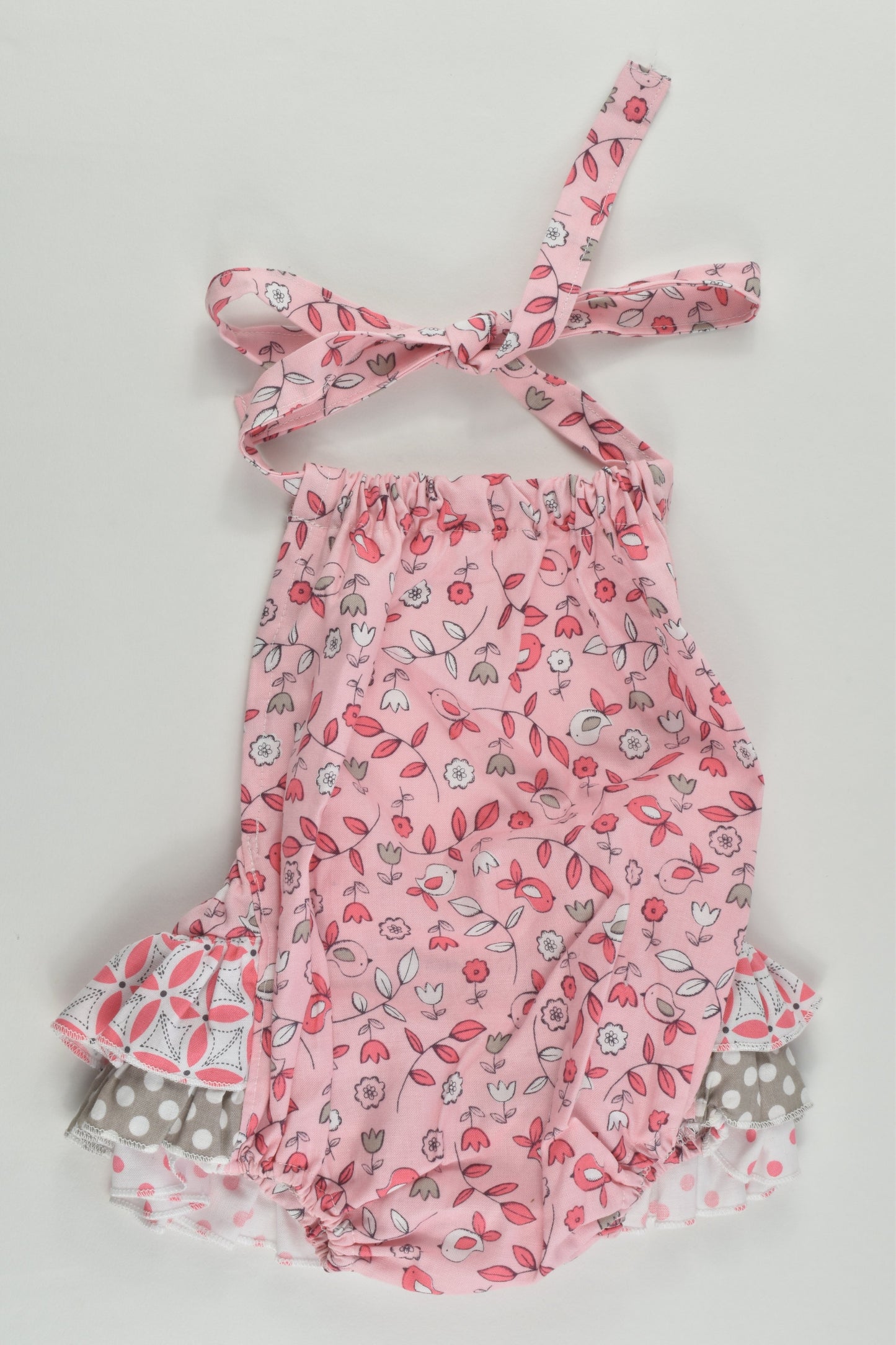 NEW Rumi Daze Size 000 Handmade Ruffle Back Playsuit