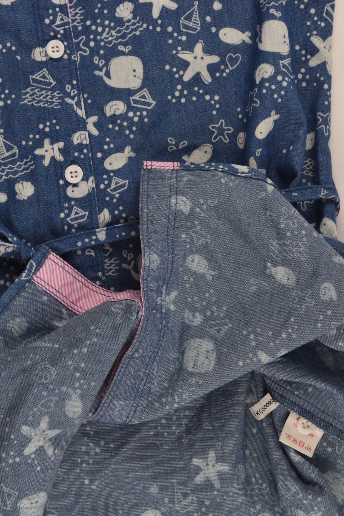 NEW Soda Size 8-9 Seaside Lightweight Denim Dress