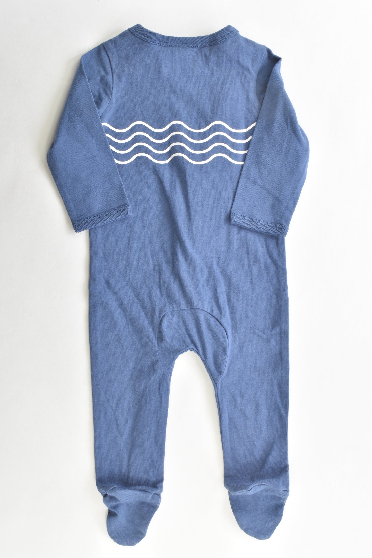 NEW Sprout Size 00 (3-6 months) Waves Footed Romper