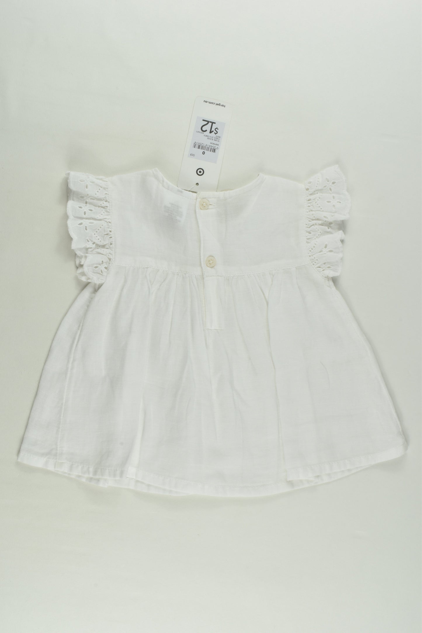 NEW Target Size 0 (6-12 months) Lace Ruffle Blouse