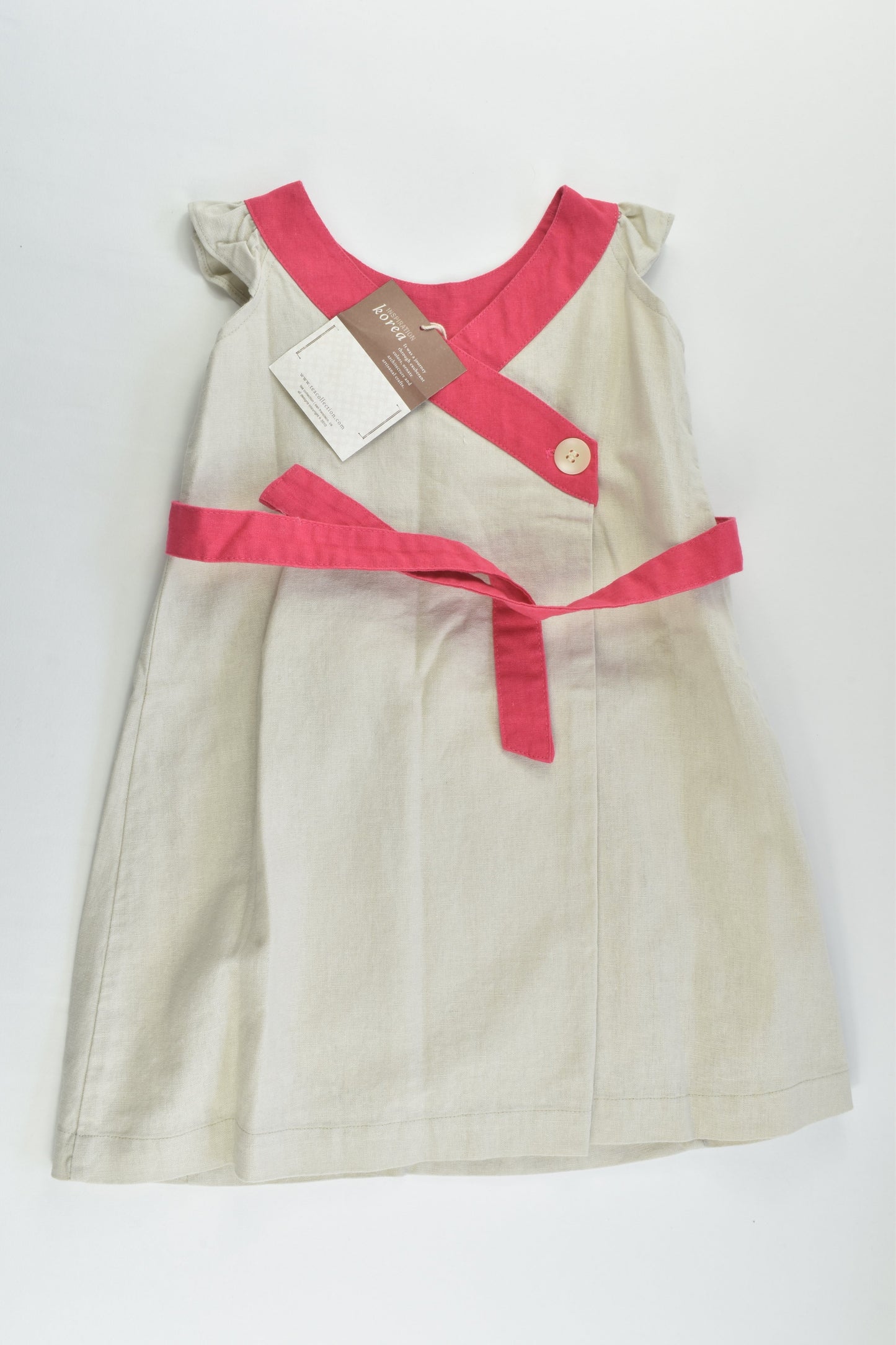 NEW Tea (US) Size 2 Lined Linen/Cotton Dress