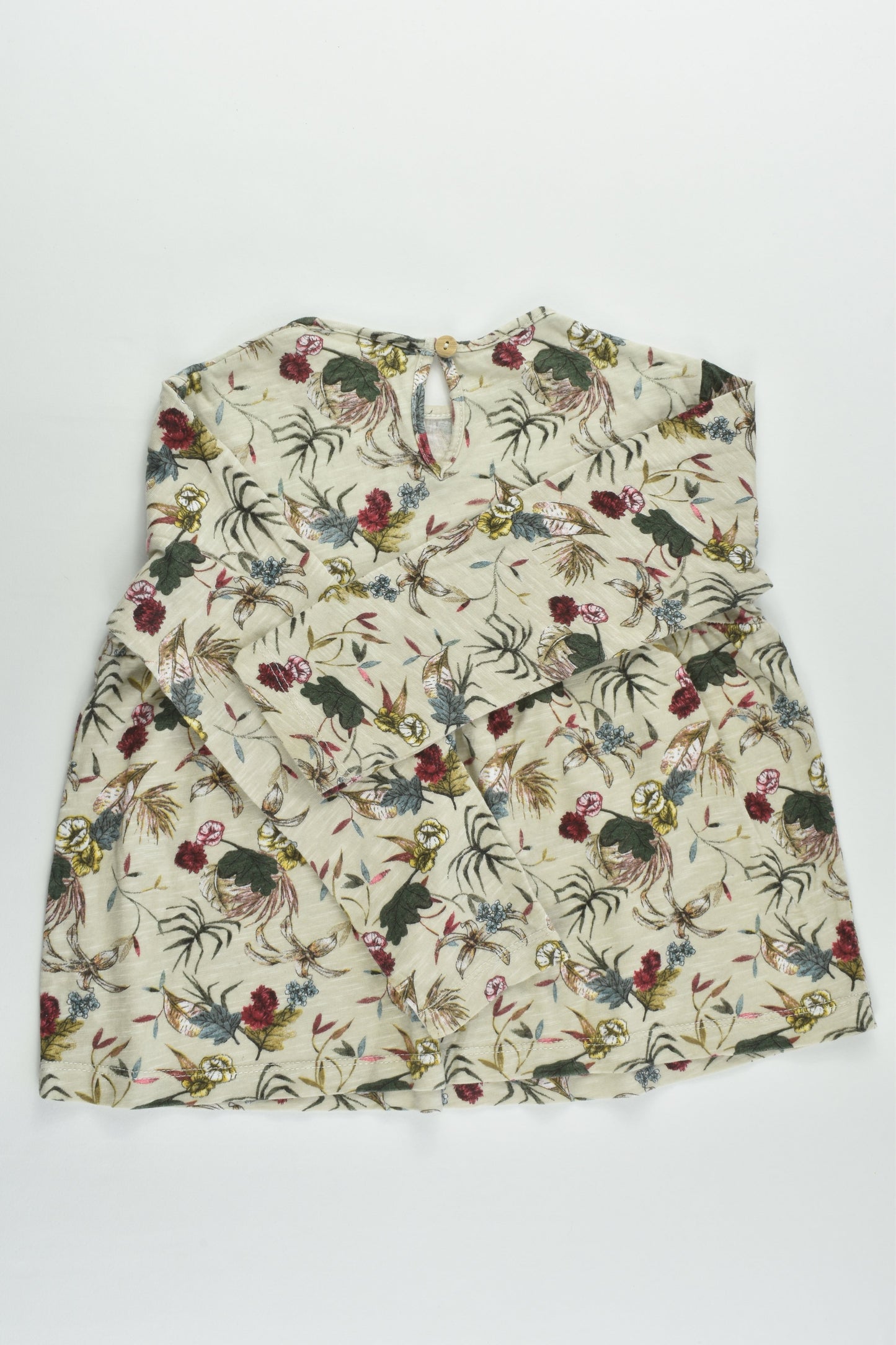 NEW Zara Size 2/3 (98 cm) Flowers and Leaves Top