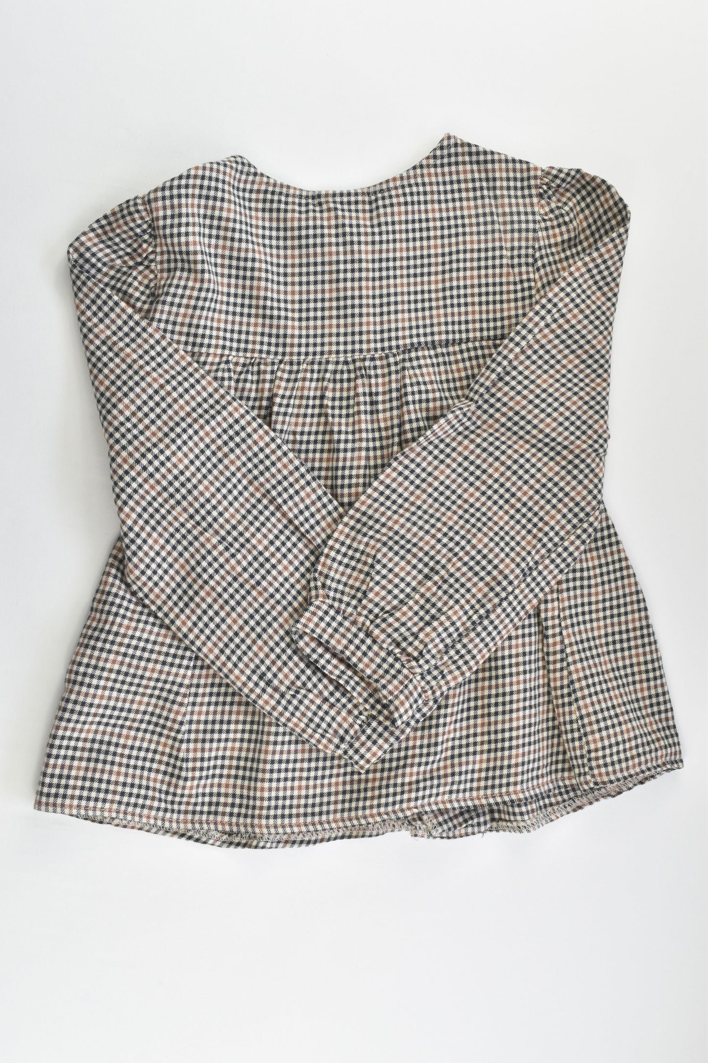 NEW Zara Size 7 (122 cm) Checked Blouse