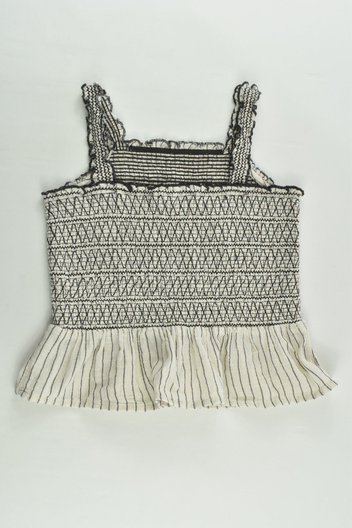 NEW Zara Size 8 (128 cm) Linen-feel Top