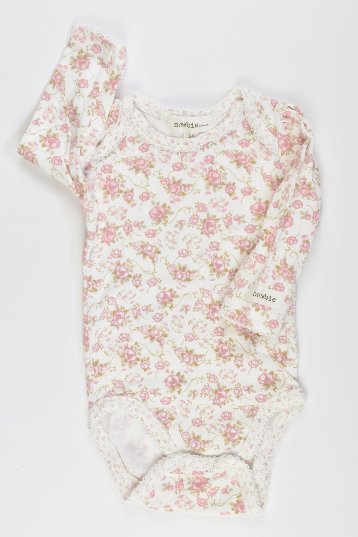 Newbie by KappAhl Size 0000 (56 cm) Bodysuit, long sleeves
