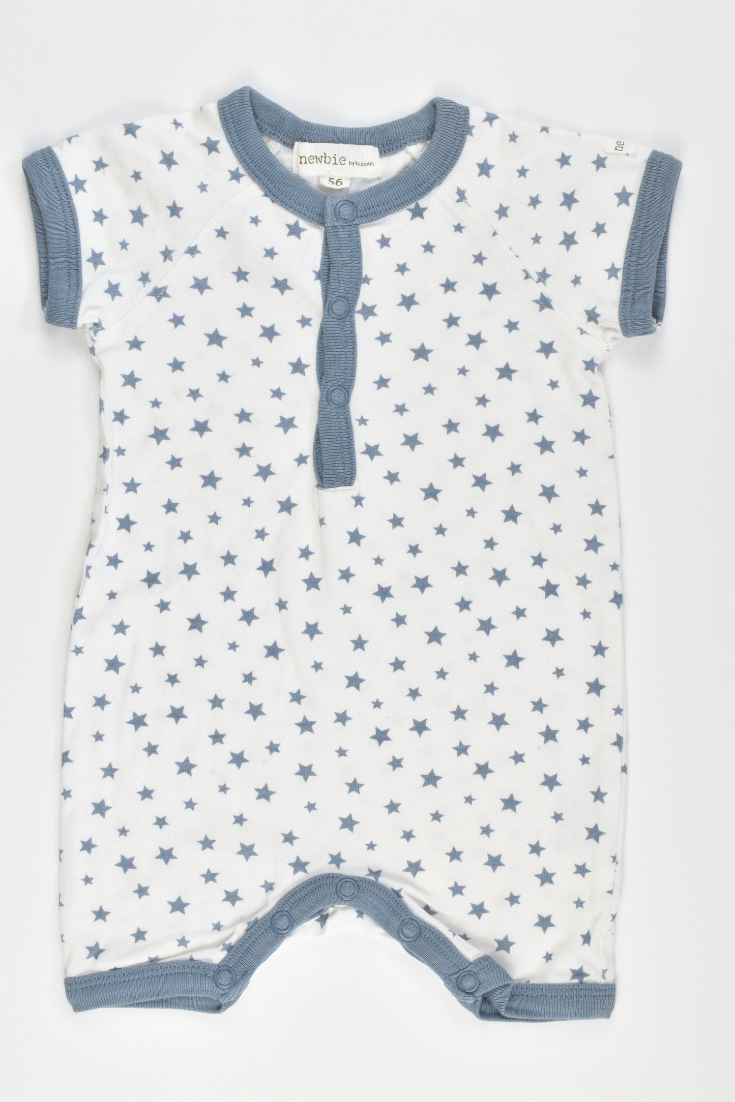 Newbie by KappAhl Size 56 cm Organic Stars Romper