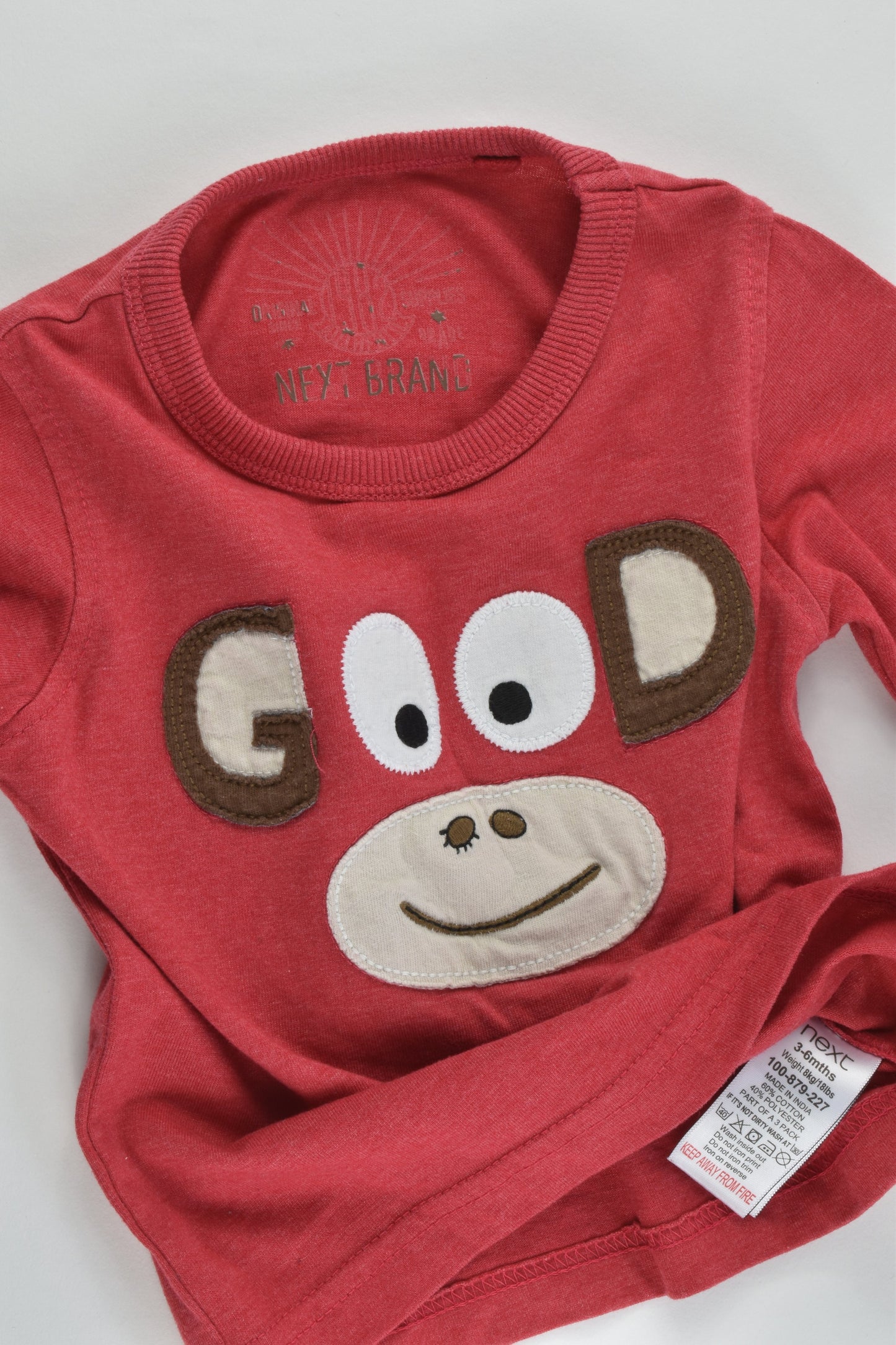 Next Size 00 (3-6 months) Monkey Top