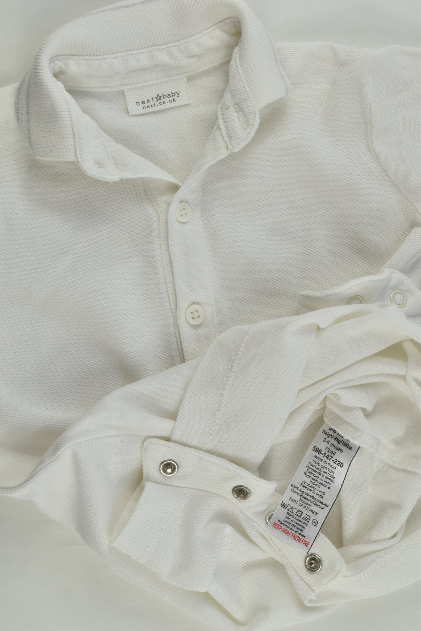 Next Size 00 (3-6 months) Short Polo Romper