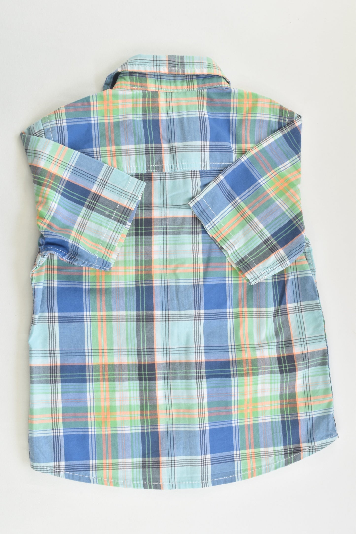 Next Size 2 (92 cm) Checked Short Sleeve Shirt