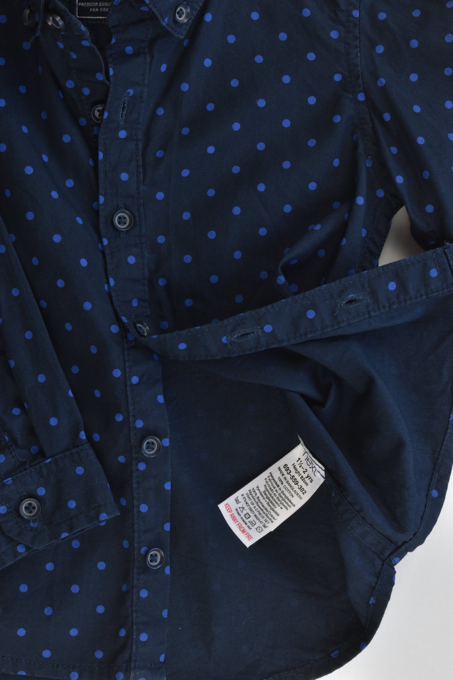 Next Size 2 (92 cm) Collared Shirt